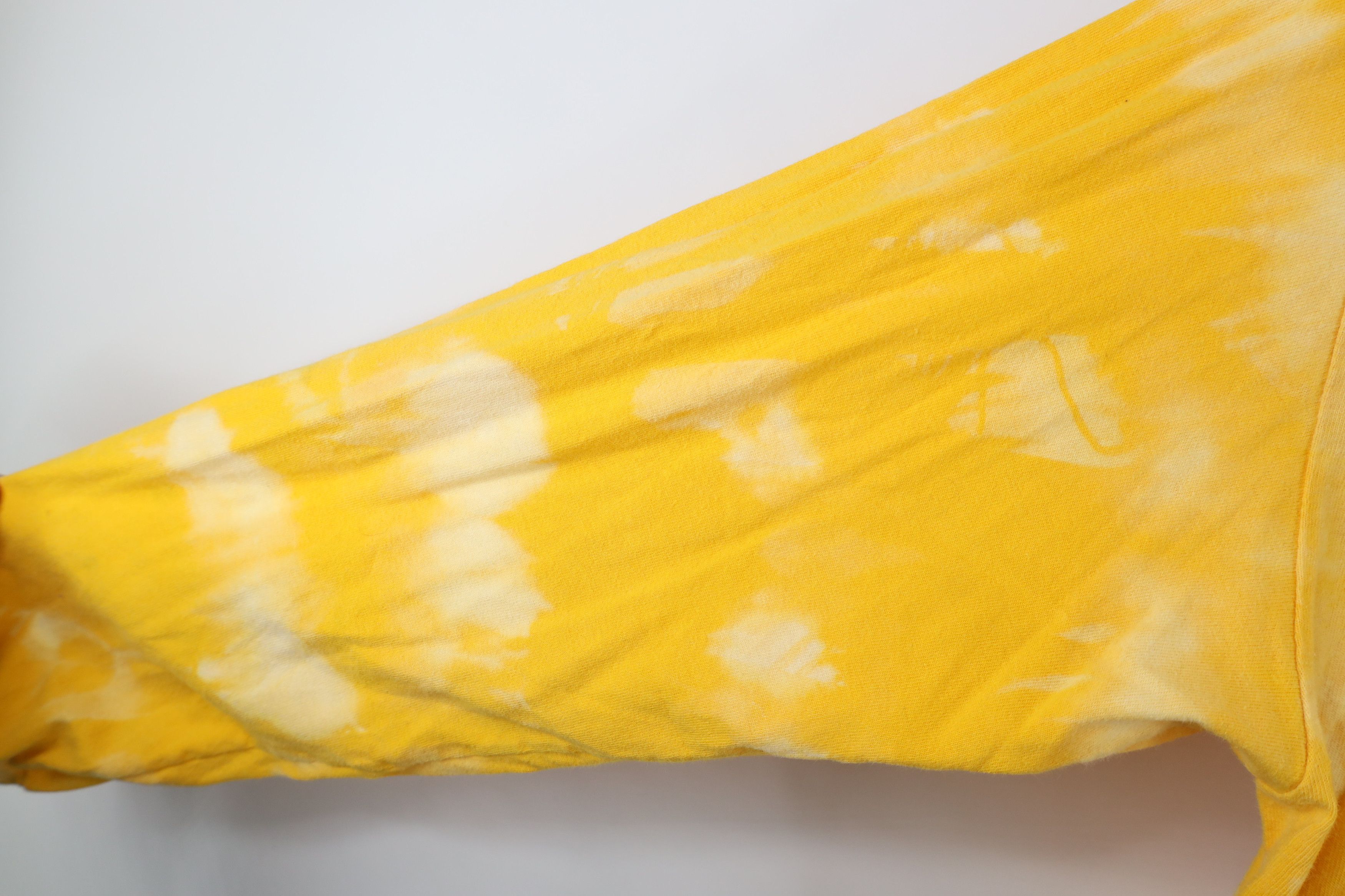 Champion × Vintage Vintage 90s Champion Acid Wash Long Sleeve T-Shirt Yellow Size US L / EU 52-54 / 3 - 8 Thumbnail