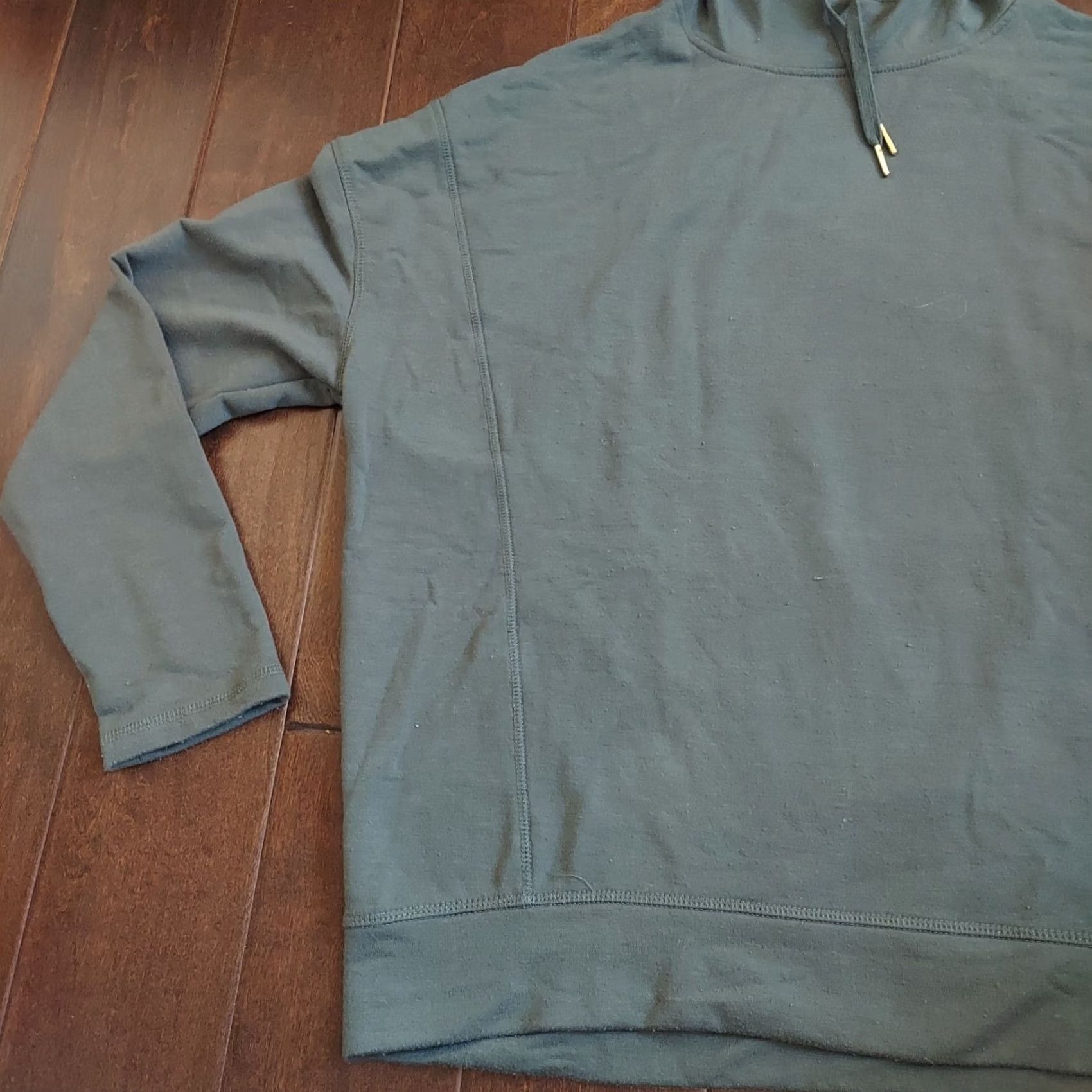Jockey Jockey Womens Green Long Sleeve Drawstring Hoodie - Size L Size L / US 10 / IT 46 - 3 Thumbnail