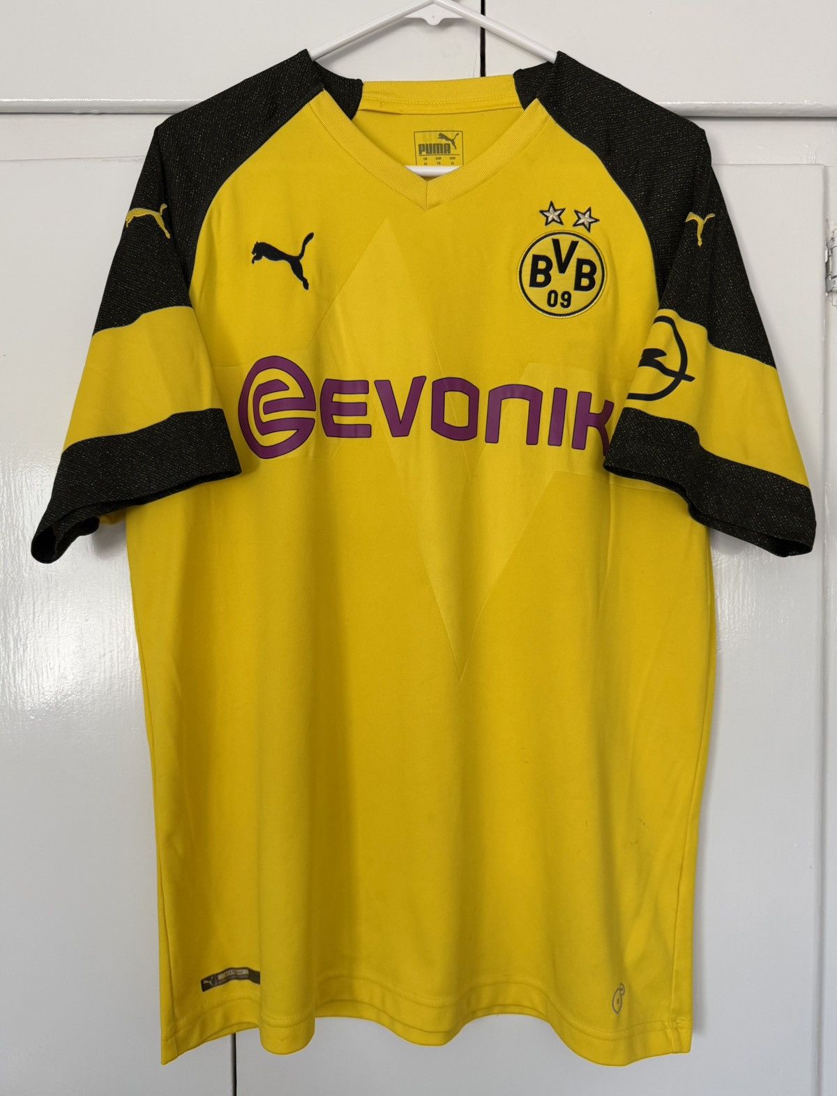 Puma PUMA BORUSSIA DORTMUND 2018 2019 JERSEY HOME FOOTBALL SOCCER Size US XL / EU 56 / 4 - 1 Thumbnail