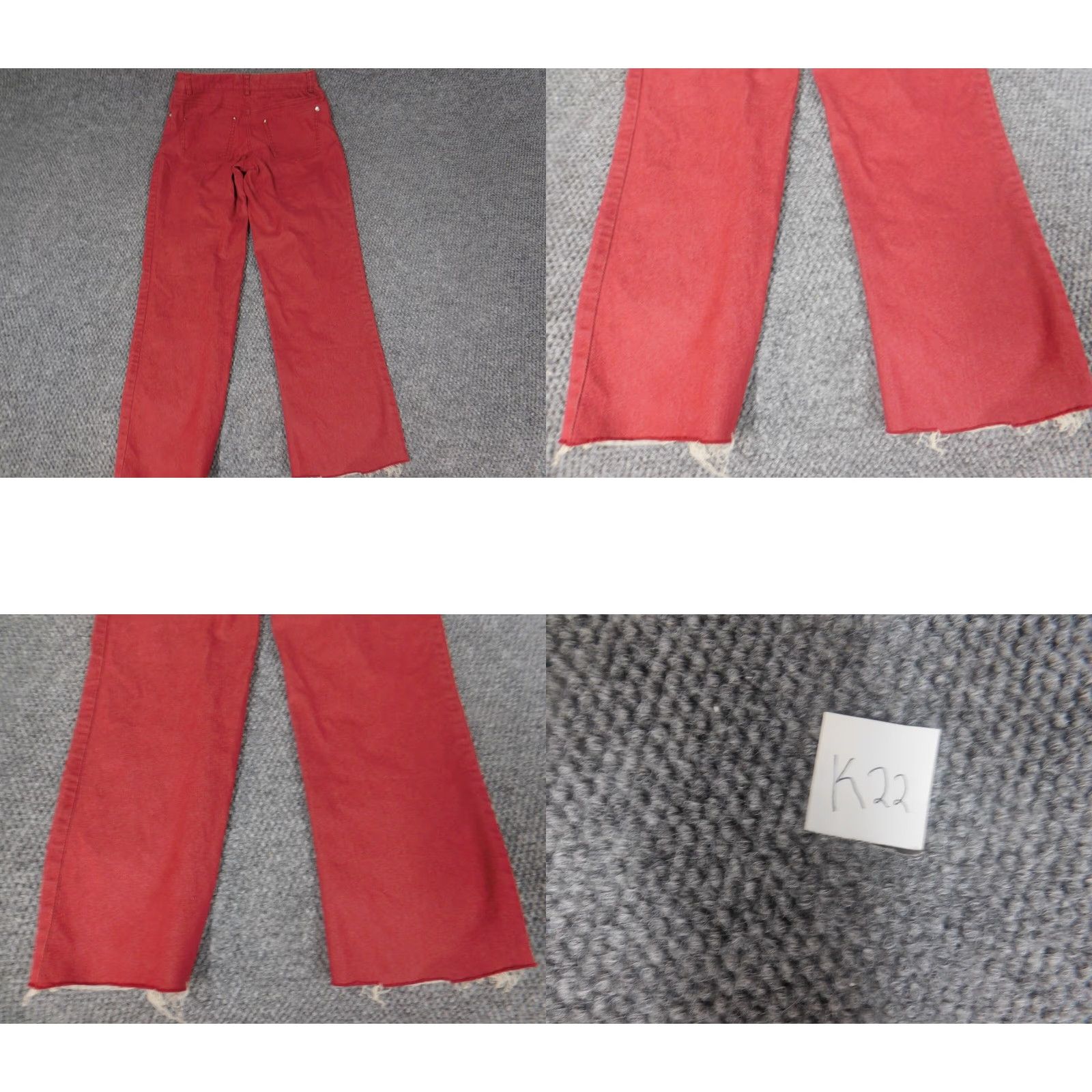 Bebe bebe Jeans Womens 4 red straight denim Jeans Size 42" / US 20 - 8 Thumbnail