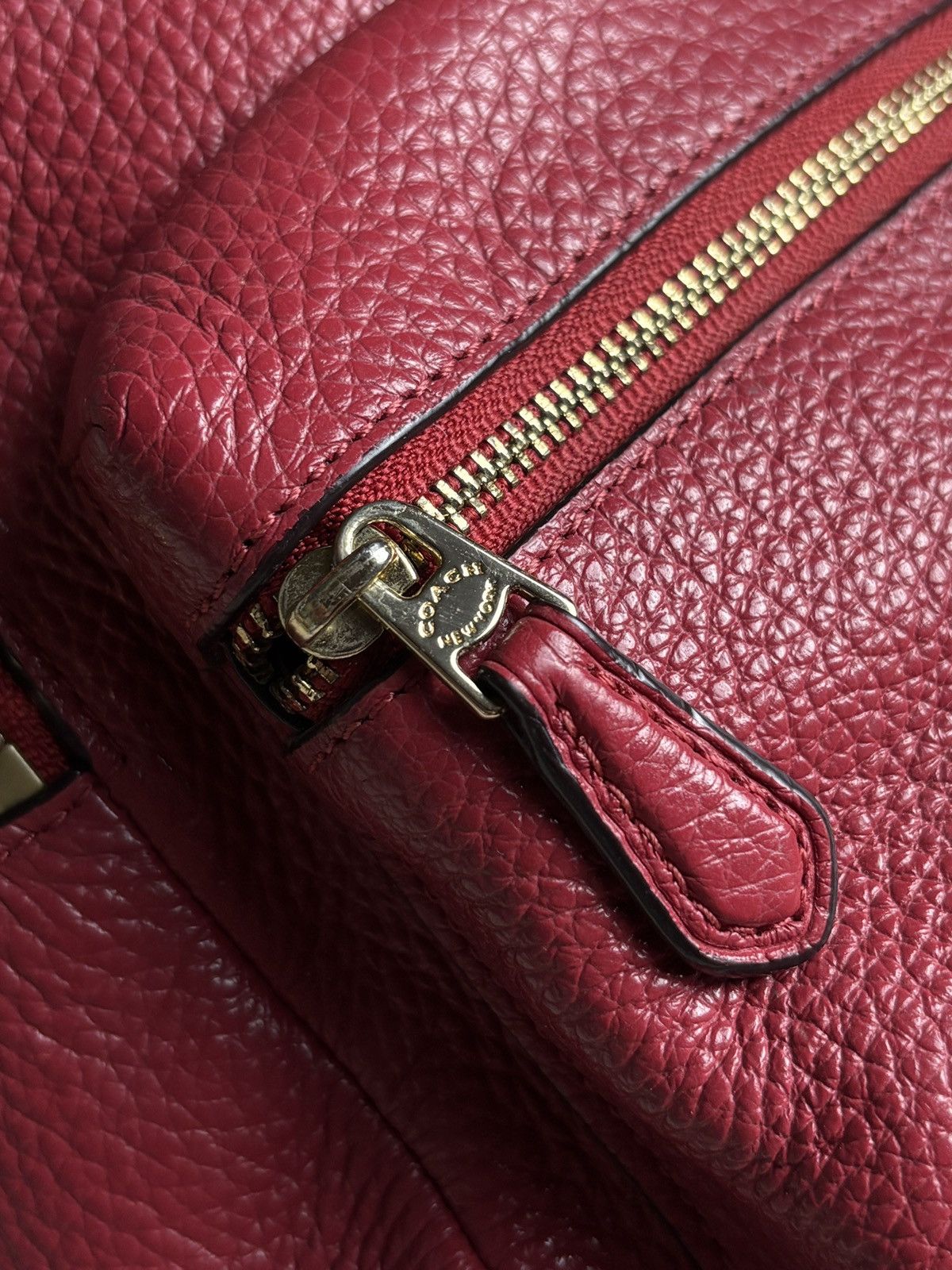 Coach Coach Red Leather Charlie Backpack Size ONE SIZE - 6 Thumbnail