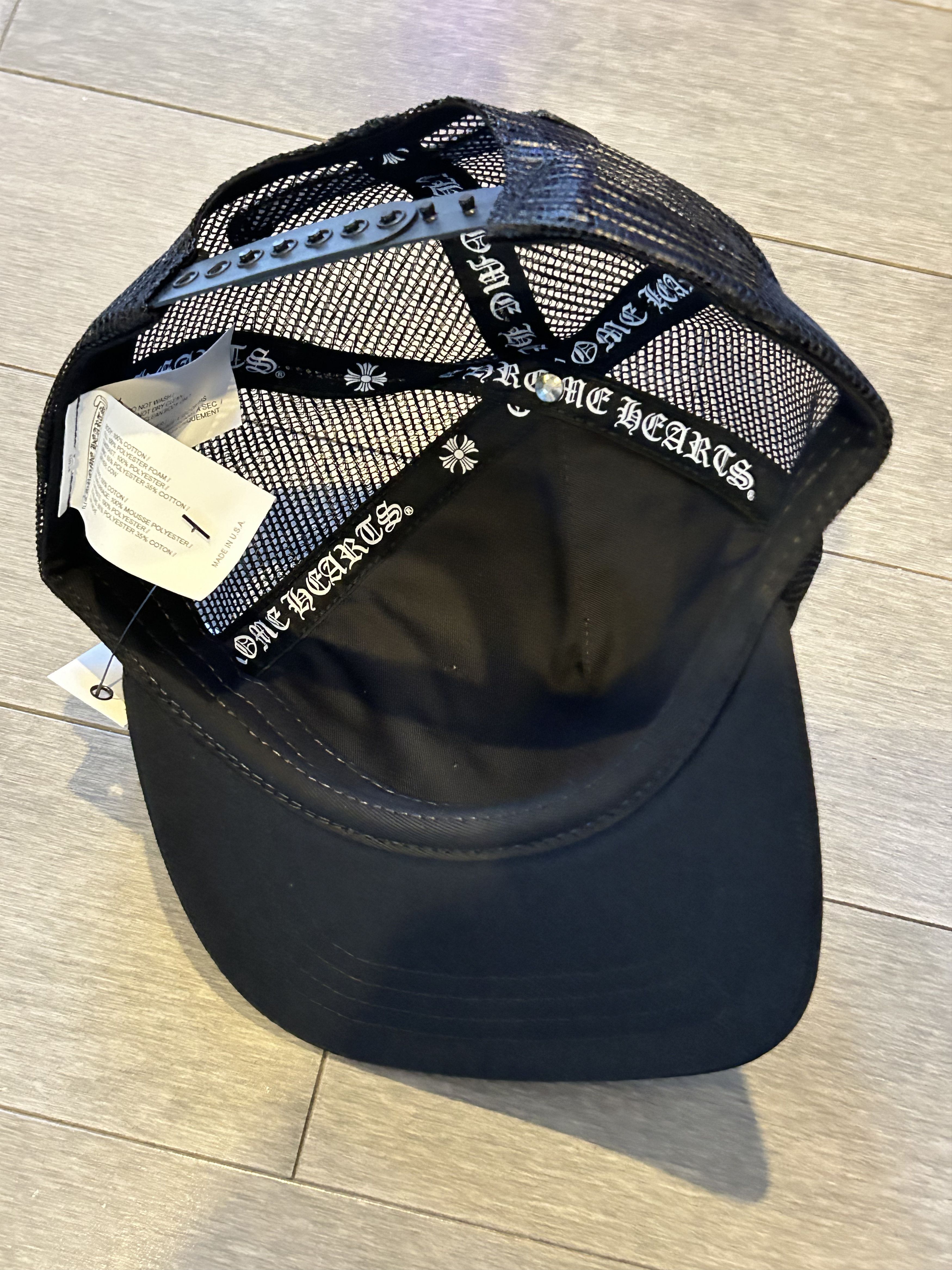 Chrome Hearts Chrome Hearts Cemetery Leather Patch Trucker Hat Camo Size ONE SIZE - 3 Thumbnail