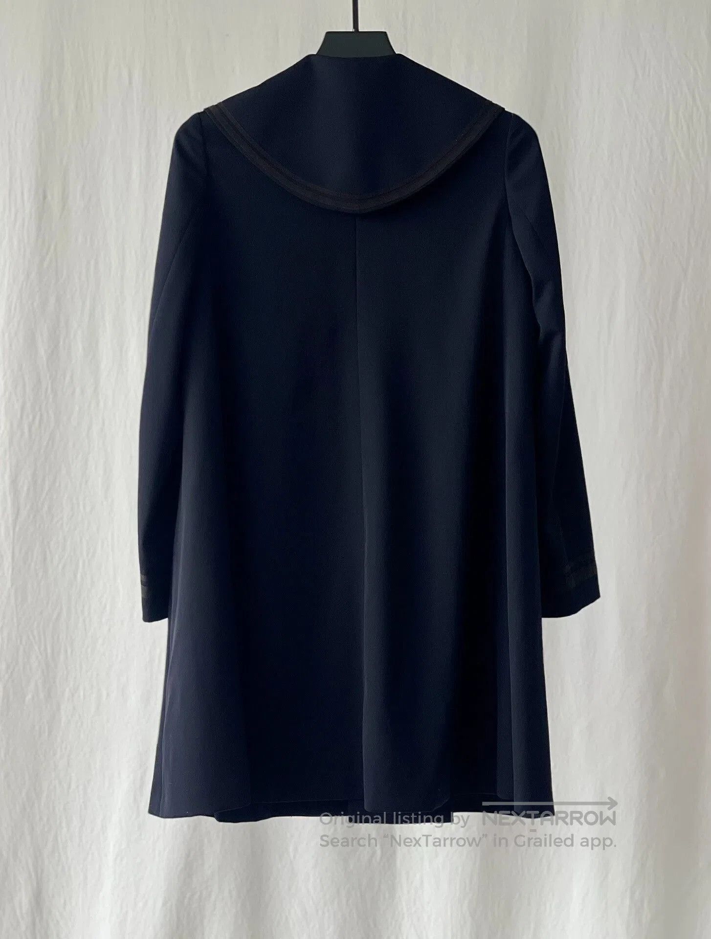Comme des Garcons Commes des Garçons Navy Wool Coat. Size XS / US 0-2 / IT 36-38 - 3 Thumbnail