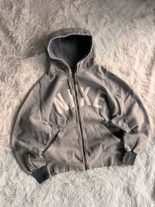 Nike NIKE VINTAGE CENTER LOGO OVERSIZE BOXY ZIP HOODIE Grailed