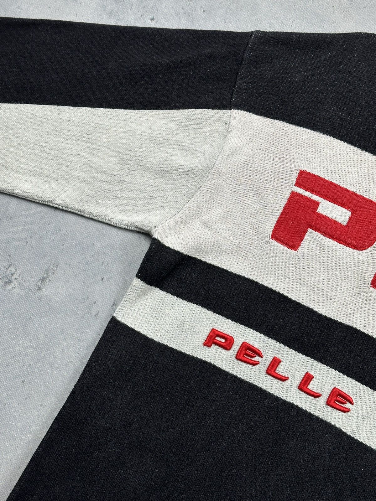 Marc Buchanan Vintage Pelle Pelle PPT Logo Knit Sweater XXL Y2K Streetwear Size US XXL / EU 58 / 5 - 8 Thumbnail