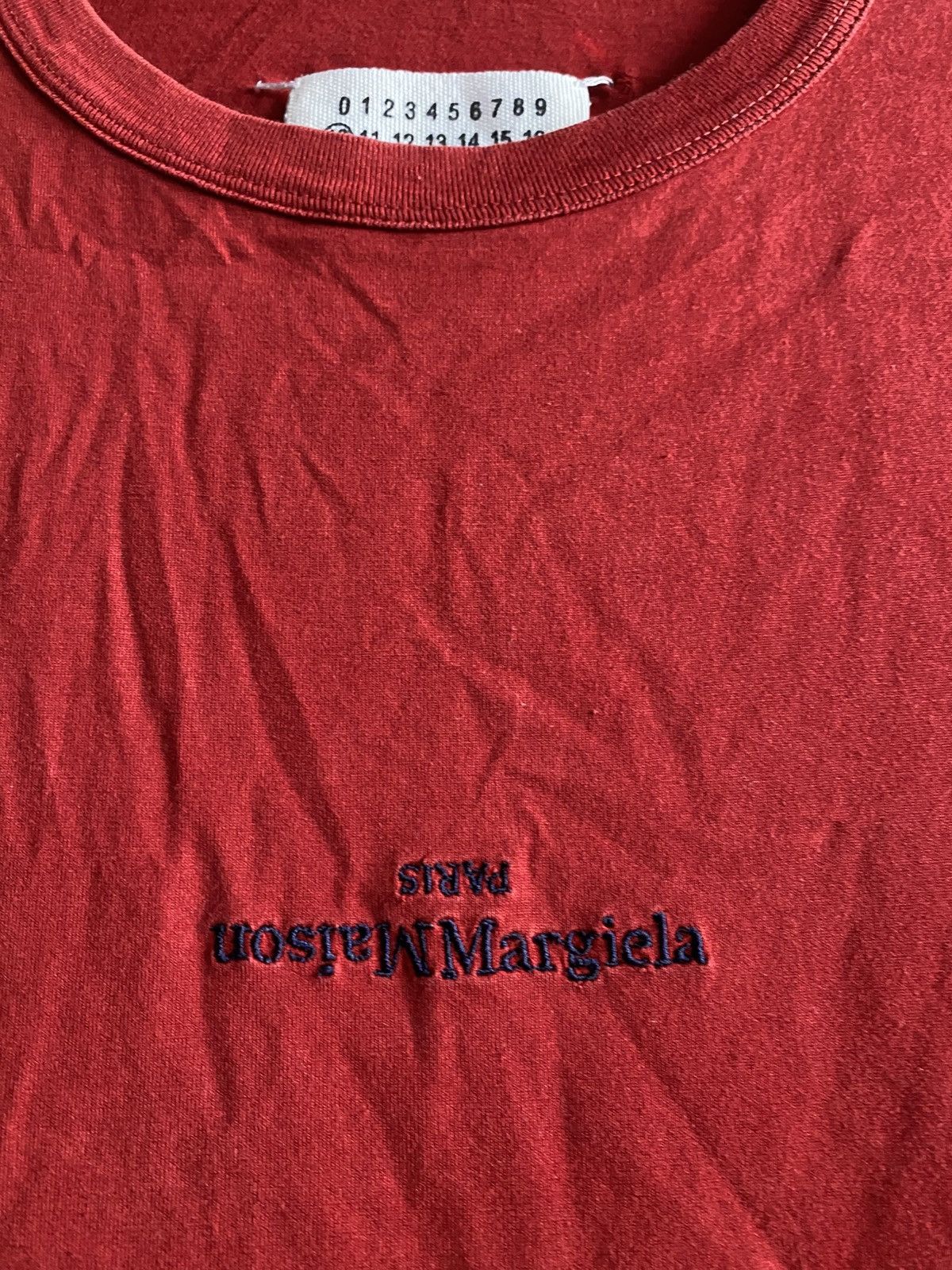 Maison Margiela Maison Margiela Embroided Logo tee Size US S / EU 44-46 / 1 - 3 Thumbnail