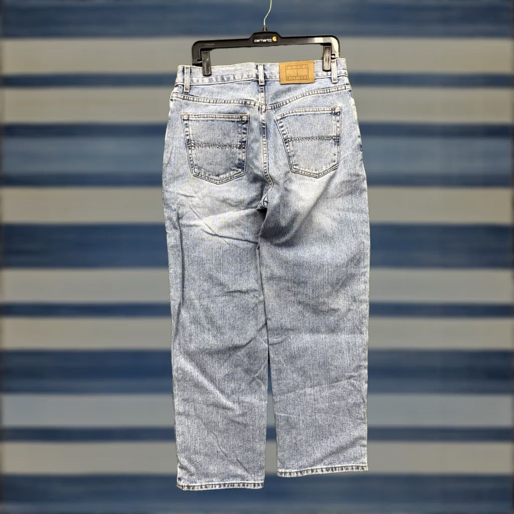 Tommy Hilfiger Tommy Hilfiger Jeans Mens 32x29 Light Wash Wide-Leg USA Vintage 90s Workwear Carpenter Jeans Mens Size US 32 / EU 48 - 1 Thumbnail