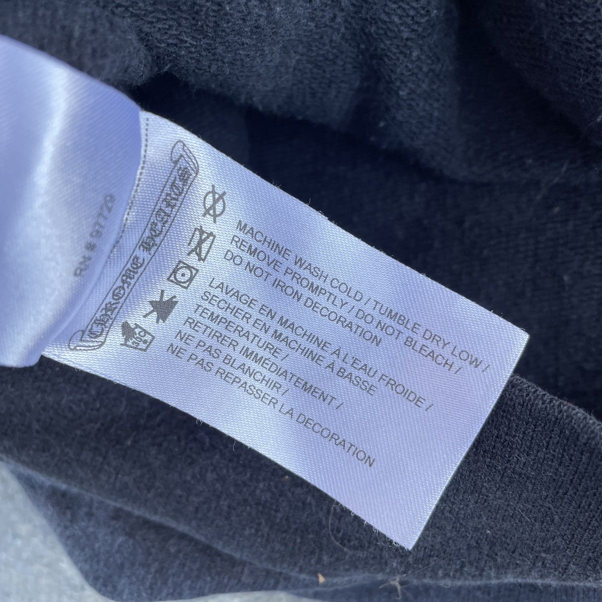 Chrome Hearts Chrome hearts transparent all over print black zip up hoodie Size US M / EU 48-50 / 2 - 7 Thumbnail