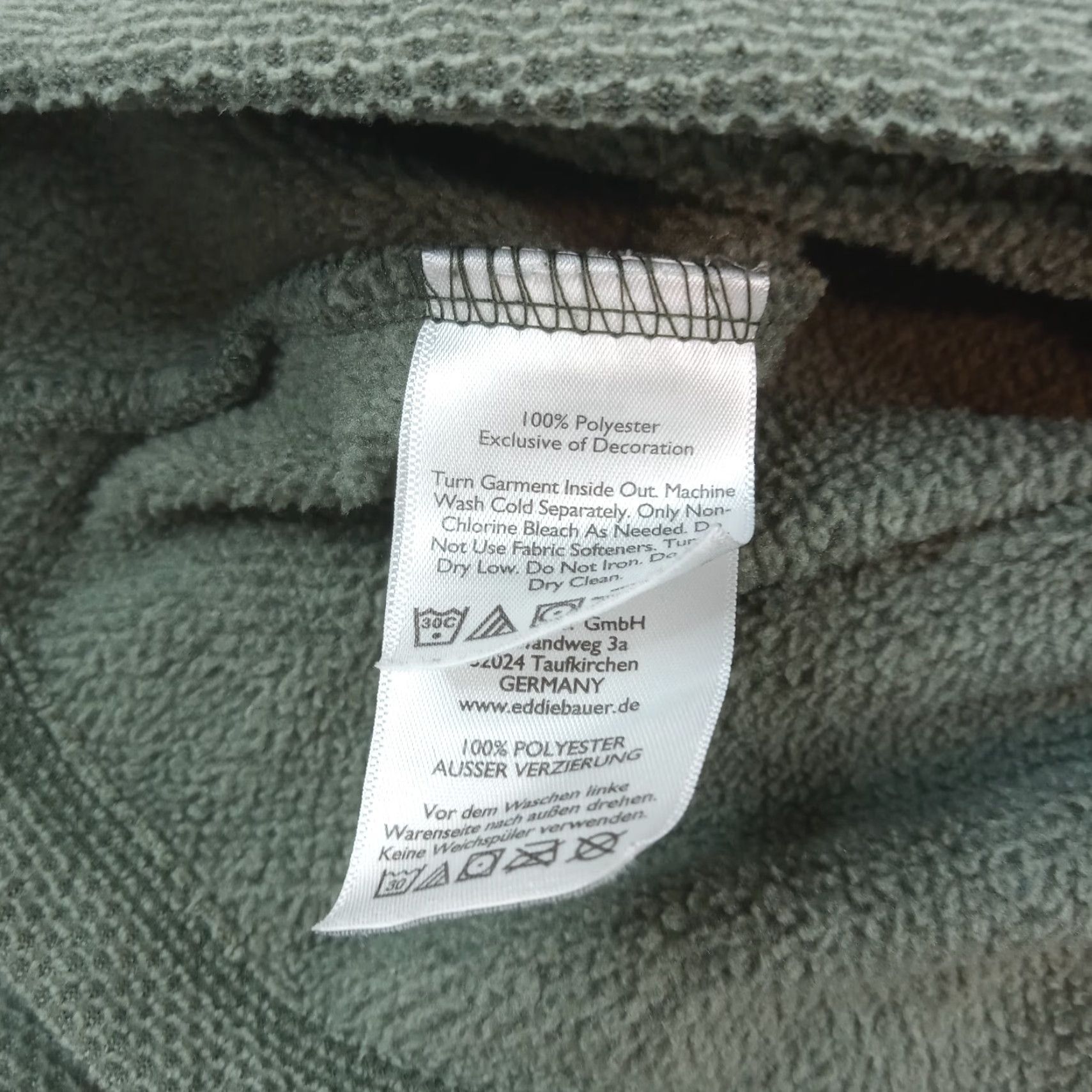 Eddie Bauer Eddie Bauer Green Mens Medium 1/4 Zip Mock Neck Pullover Sweater Long Sleeve Polyester Size US M / EU 48-50 / 2 - 7 Thumbnail