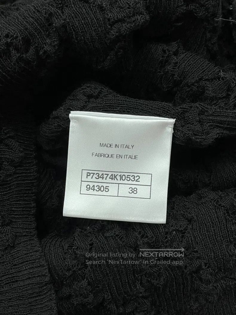 Chanel Chanel Black pearl V-neck sweater top long sleeves Size XS / US 0-2 / IT 36-38 - 7 Thumbnail