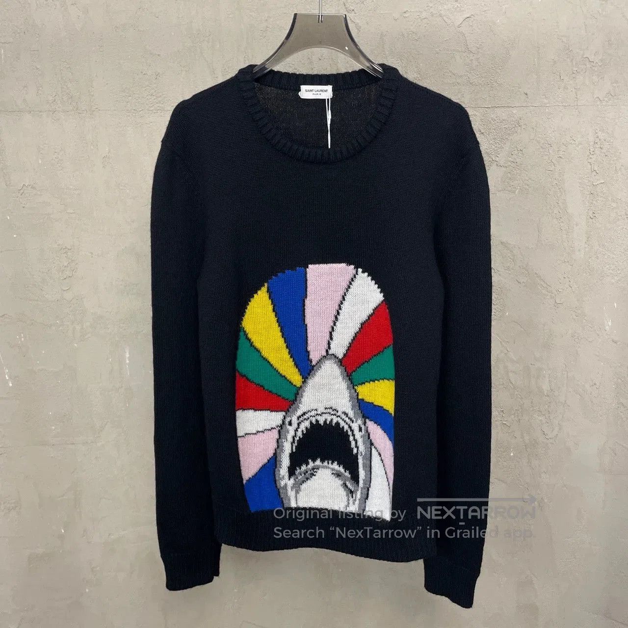 Saint Laurent Paris Saint Laurent Paris Shark sweater. Size US L / EU 52-54 / 3 - 1 Thumbnail