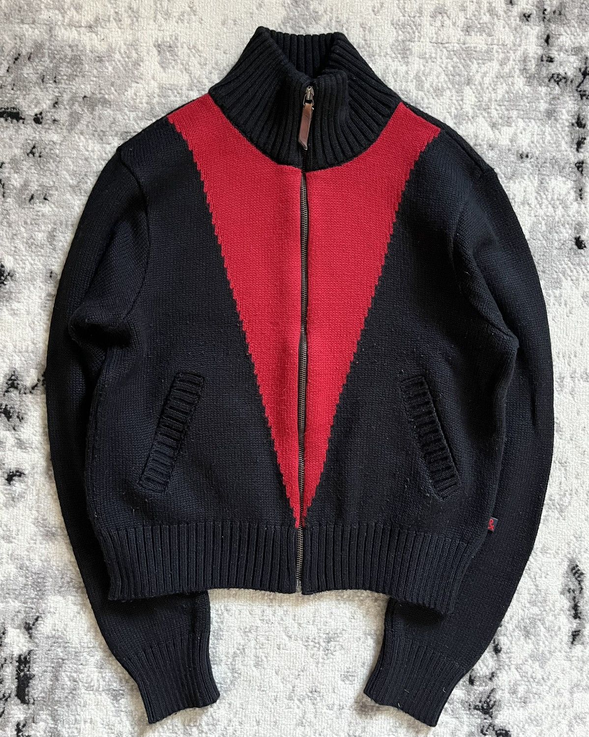 image of Archival Clothing x Dolce Gabbana 2000S' Dolce & Gabbana Relaxed Sly Wool Cardigan in Black (Size S