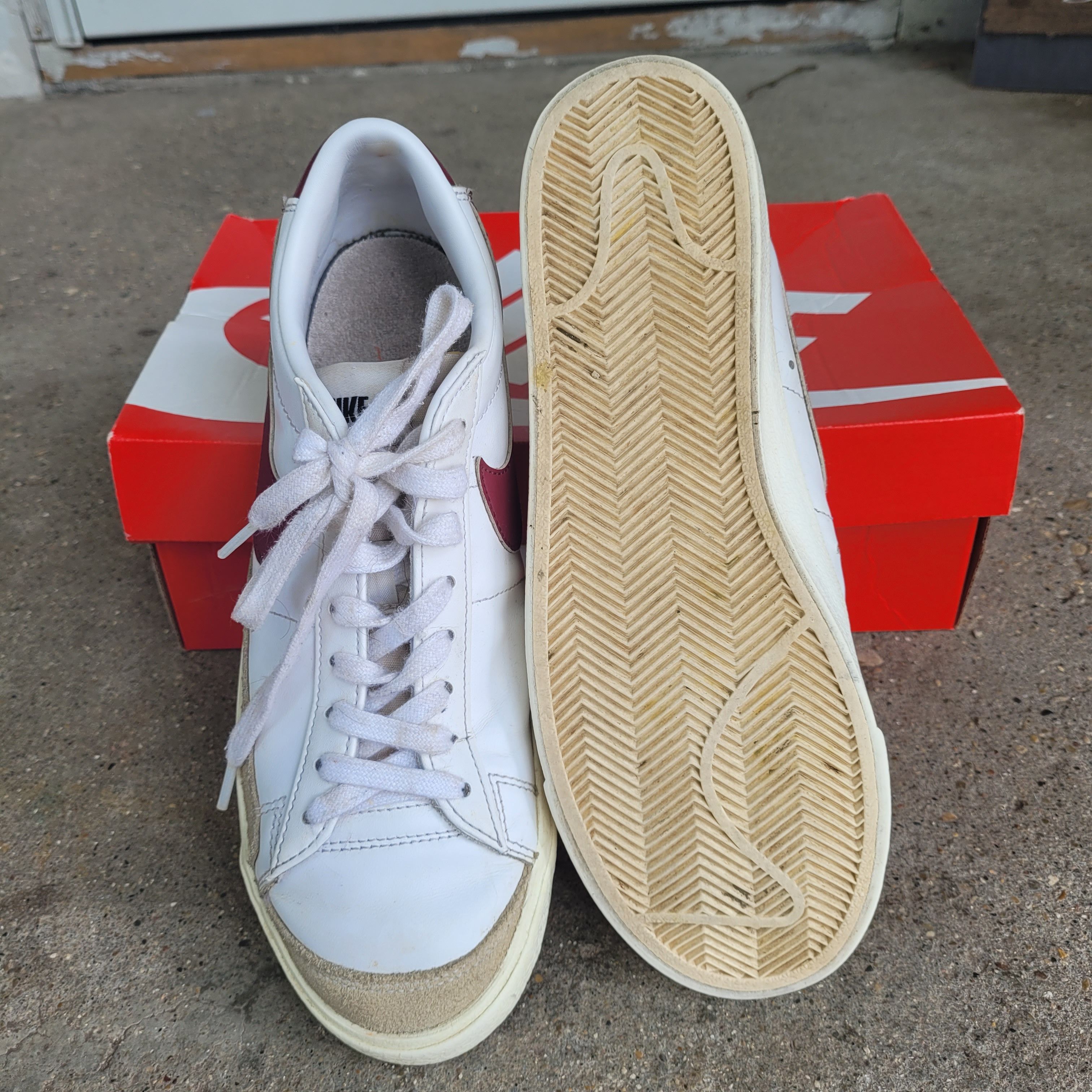 Nike Used Nike Blazer Low White/Red Size US 8 / EU 41 - 6 Thumbnail