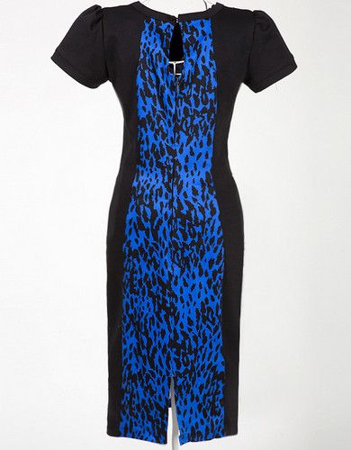Other Black patchwork leopard print, slim dress Size M / US 6-8 / IT 42-44 - 2 Thumbnail