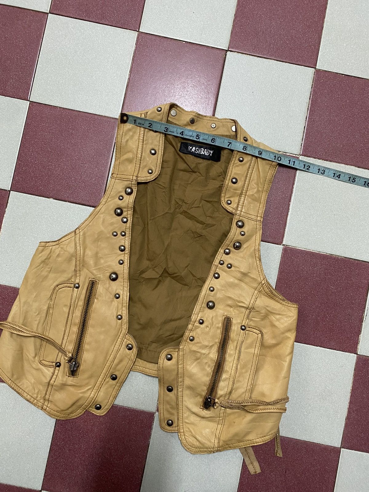 Leather Biker Vest Kasibady