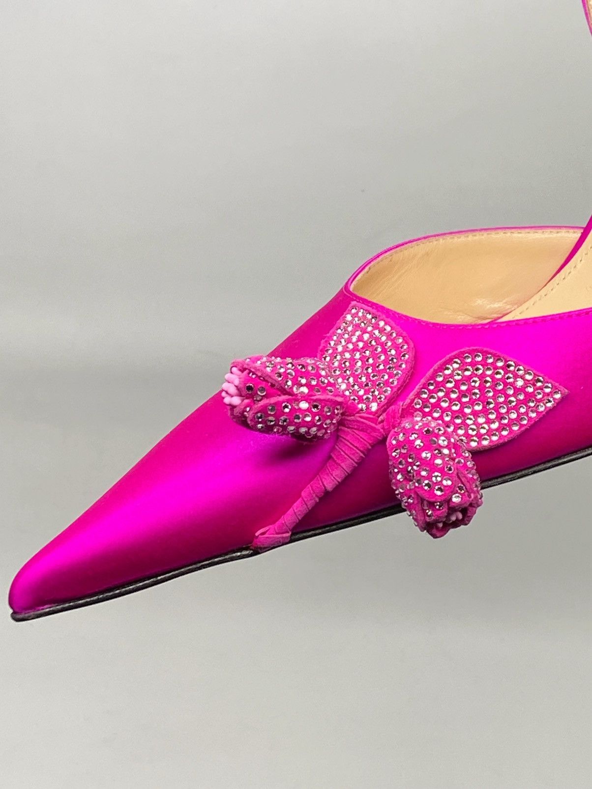 MACH & MACH Mach & Mach Wonder Tulip 95MM Crystal Slingback Pump size 40 Size US 10 / IT 40 - 8 Thumbnail