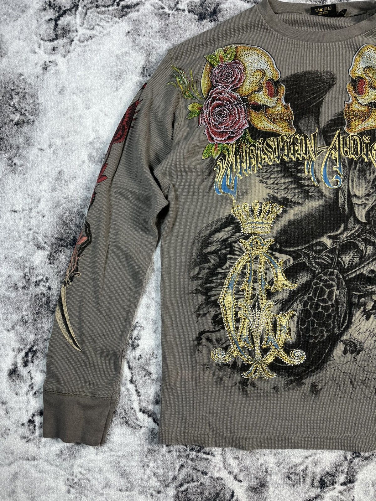 Christian Audigier Christian Audigier Skull Roses Graphic Long Sleeve L Size US L / EU 52-54 / 3 - 2 Thumbnail