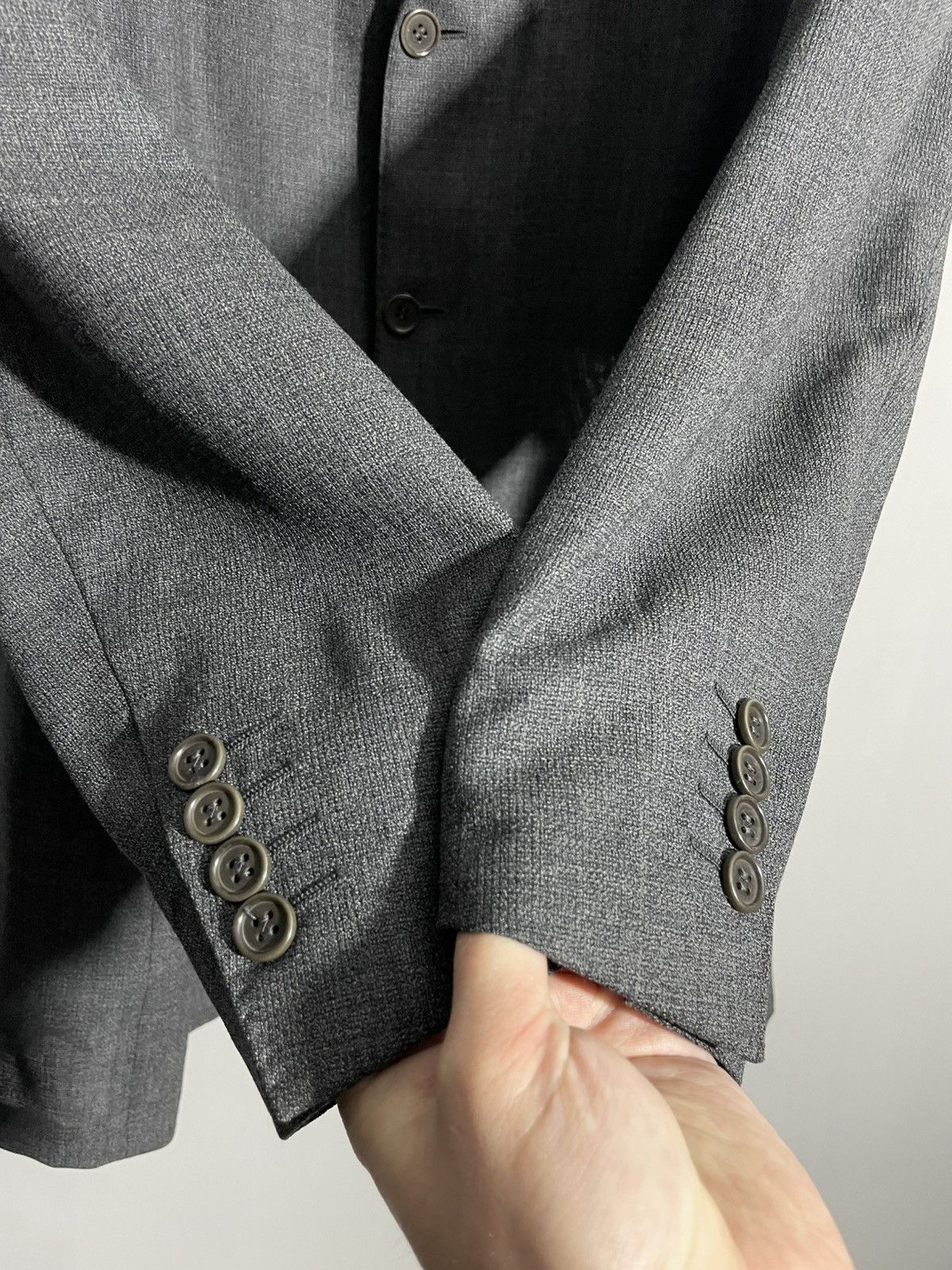Canali Vintage Canali Two Piece Wool Suit Blazer/Pants Italy Size 52L - 5 Thumbnail