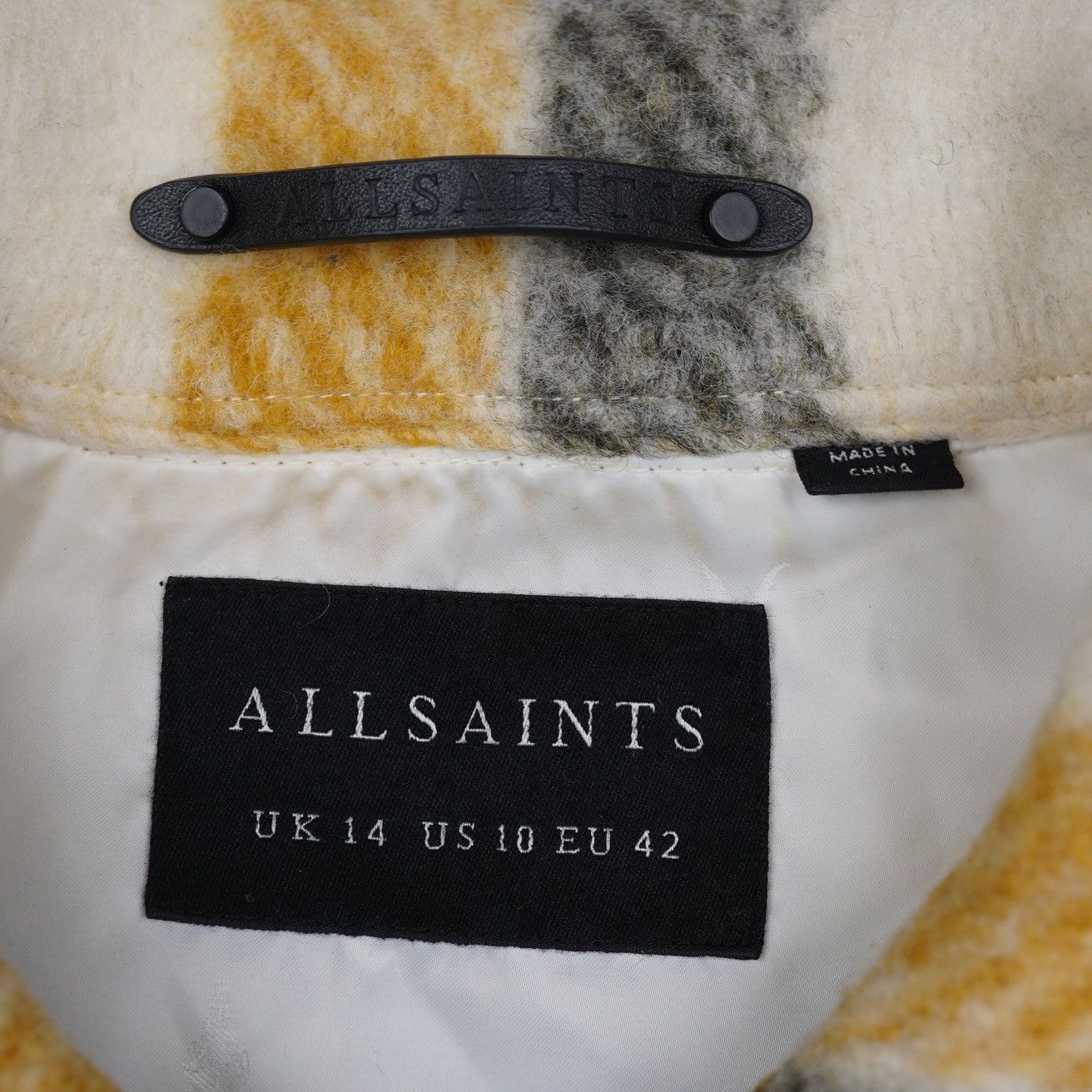 Allsaints Allsaints Fenix Check Jacket Wool Plaid Size L / US 10 / IT 46 - 9 Thumbnail