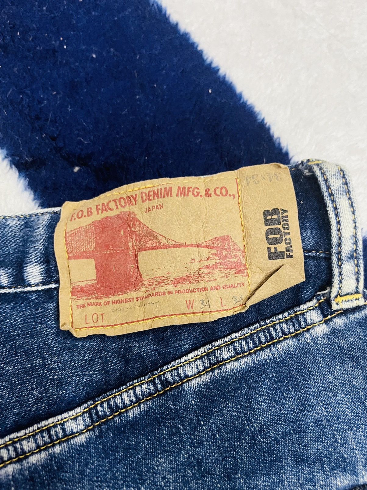 FOB Factory × Japanese Brand F.O.B Factory Jeans (13) Size US 34 / EU 50 - 3 Thumbnail