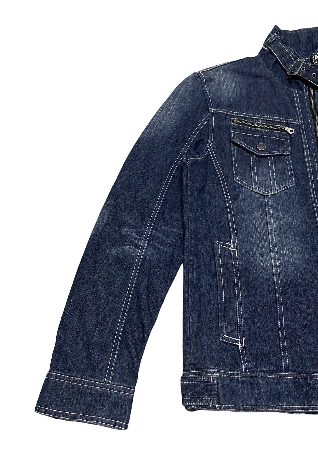 In The Attic Rare Design Vintage In The Attic Tactical Denim Jacket 1990s Size US L / EU 52-54 / 3 - 6 Thumbnail