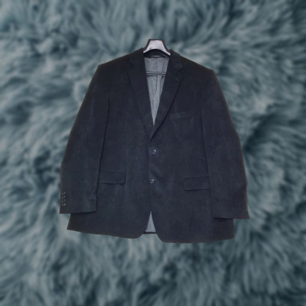 Calvin Klein Calvin Klein Blazer Coat Corduroy Jacket Black 3/4 Button Front Regular Cotton Men 48R Vintage No Size 48R - 1 Thumbnail