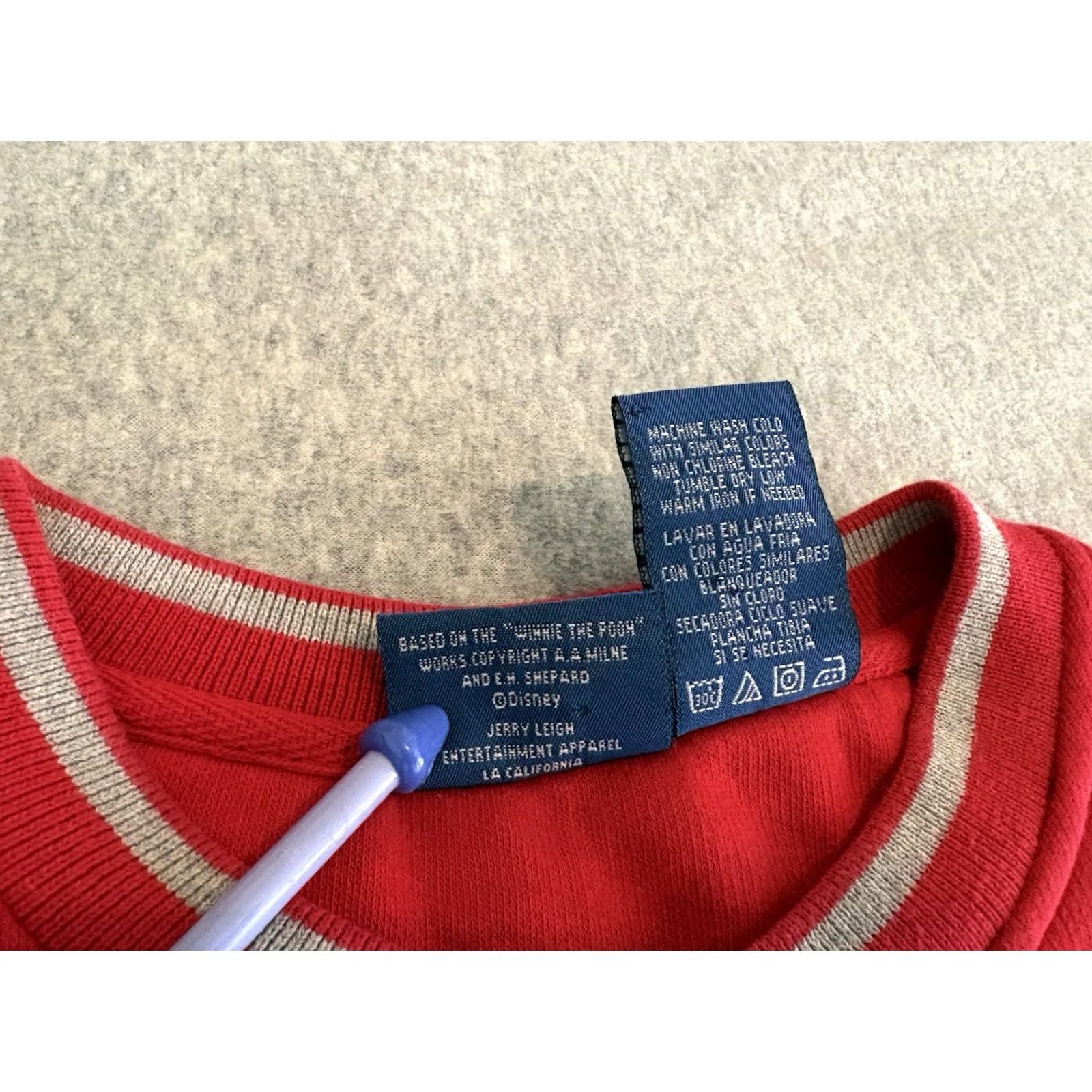 Disney VINTAGE Disney Eeyore Think Cheery Red Sweatshirt Winnie the Pooh Large Women Pullover Red 90s Cartoon Disney Boys Girls Mens Womens Size L / US 10 / IT 46 - 3 Thumbnail