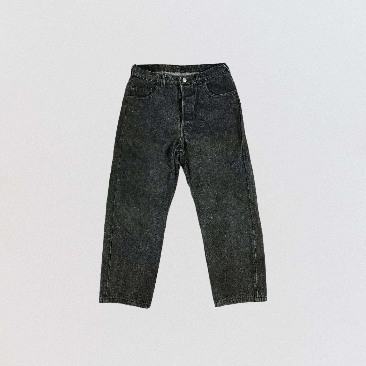 Levi's Vintage 90s Faded Black Levis 501 Jeans-JM2933 Size US 31 - 1 Thumbnail