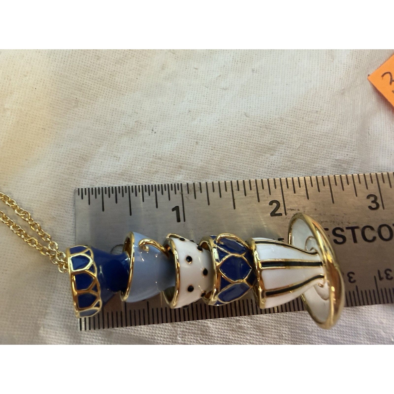 Kate Spade Kate SpadeTea Time Necklace Earrings Teacup Teapot Blue Gold Size ONE SIZE - 12 Thumbnail