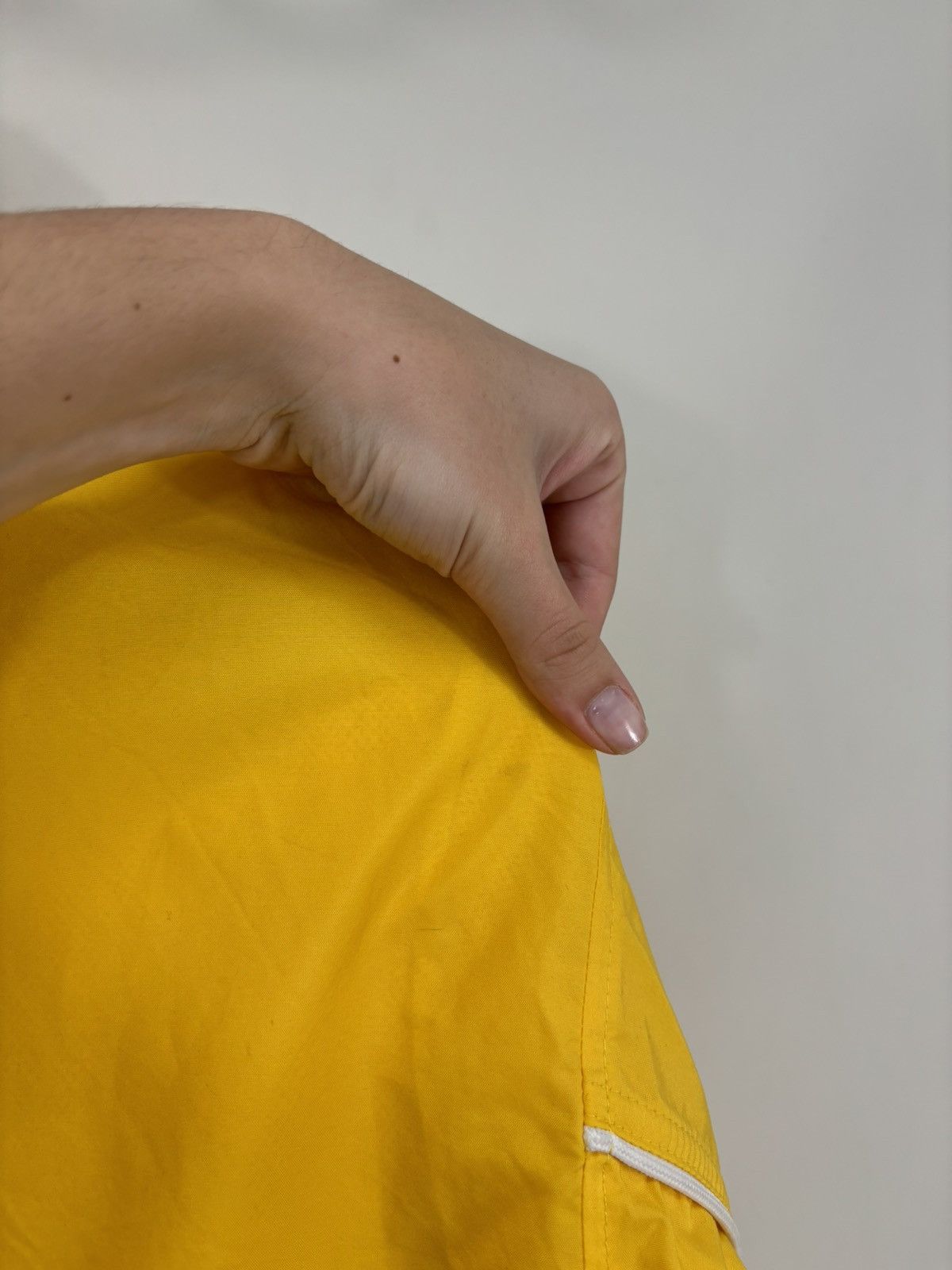Nike Vintage Nike Y2K Retro Hype Yellow Swoosh Nylon Track Jacket Size US M / EU 48-50 / 2 - 24 Thumbnail