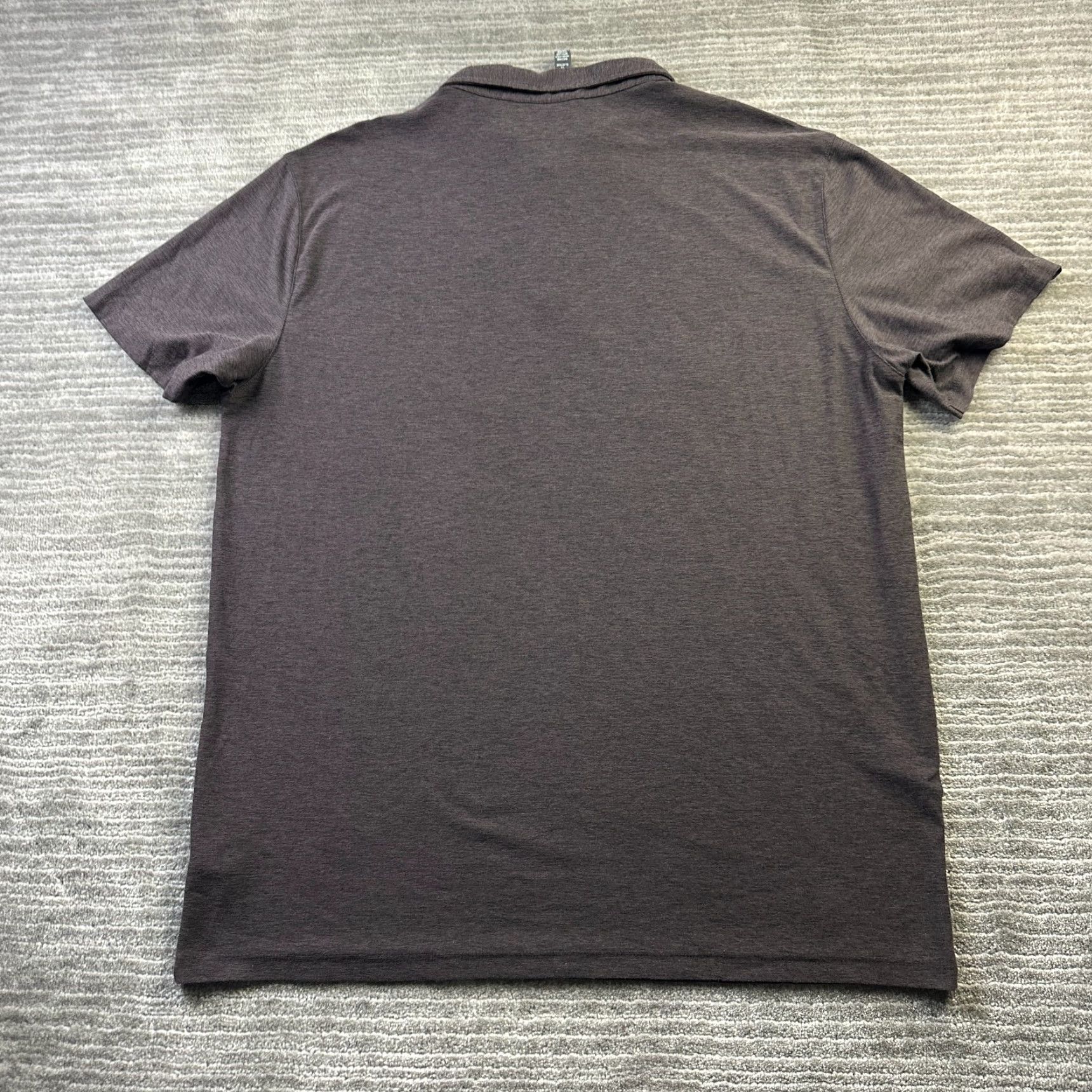 Vuori Vuori Polo Shirt Mens XL Brown Heather Strato Tech Polo Shirt Sports Activewear Casual 90s? Size US XL / EU 56 / 4 - 2 Thumbnail