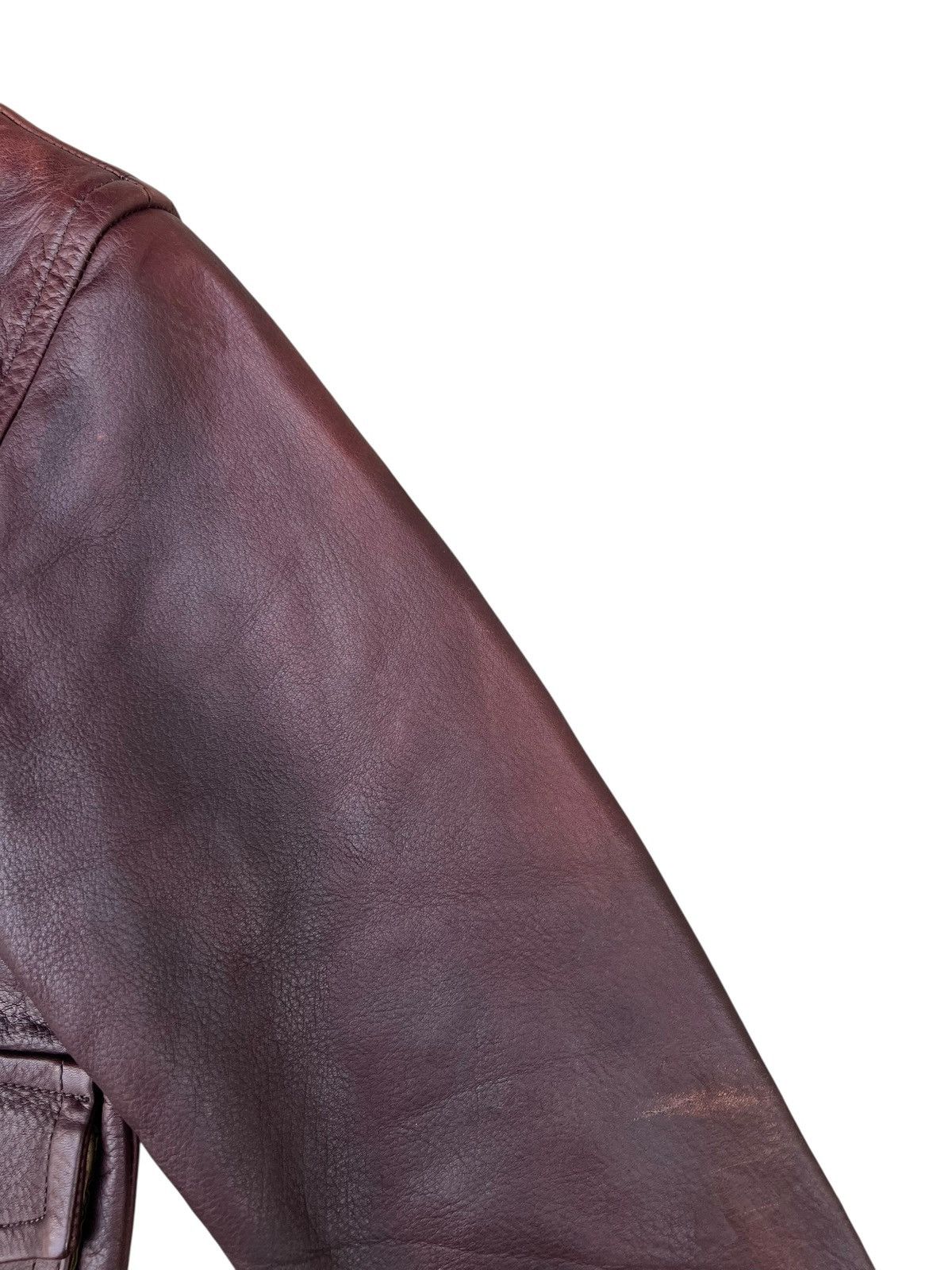 N.Hoolywood SAMPLE Only N.Hoolywood Japan Fade Patina Leather Jacket Size US S / EU 44-46 / 1 - 13 Thumbnail