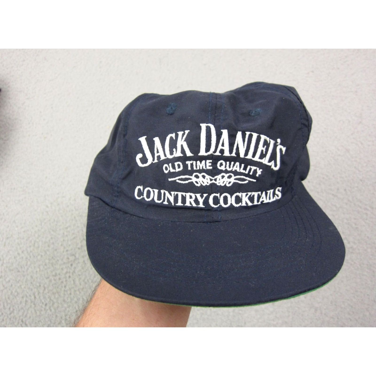 Vintage VINTAGE Jack Daniels Hat Men One Size Black Adjustable Trucker 80s 90s Country Cocktails Canvas Hat Mens Size ONE SIZE - 2 Thumbnail