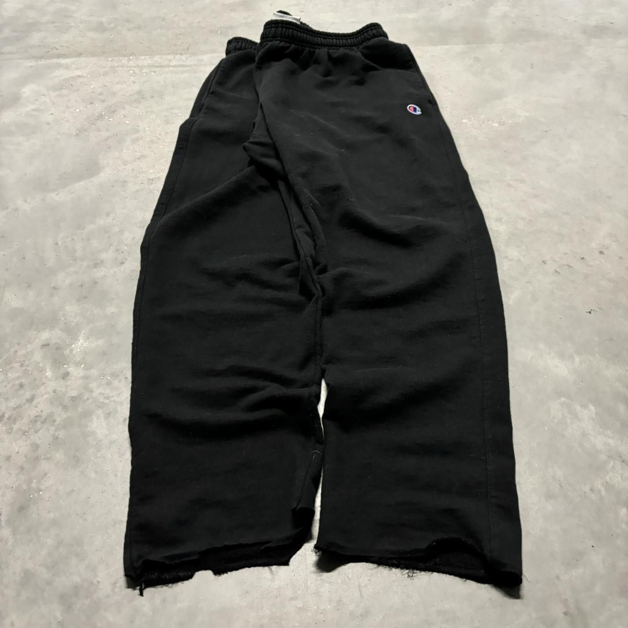Japanese Brand × Vintage Crazy Vintage Y2K/2000s Black Essential Sweatpants! Size US 34 / EU 50 - 3 Thumbnail