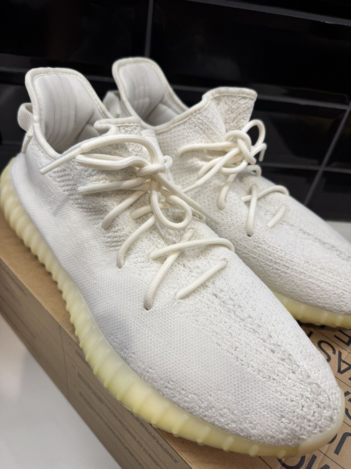 Adidas × Kanye West Adidas Yeezy Boost 350 V2 “Bone / Cream White” – Size 13 Size US 13 / EU 46 - 9 Thumbnail