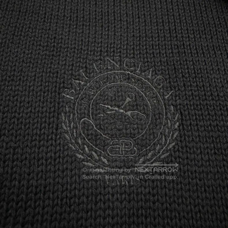 Balenciaga Balenciaga Embroidered Logo Layered Sweater. Size US S / EU 44-46 / 1 - 3 Thumbnail