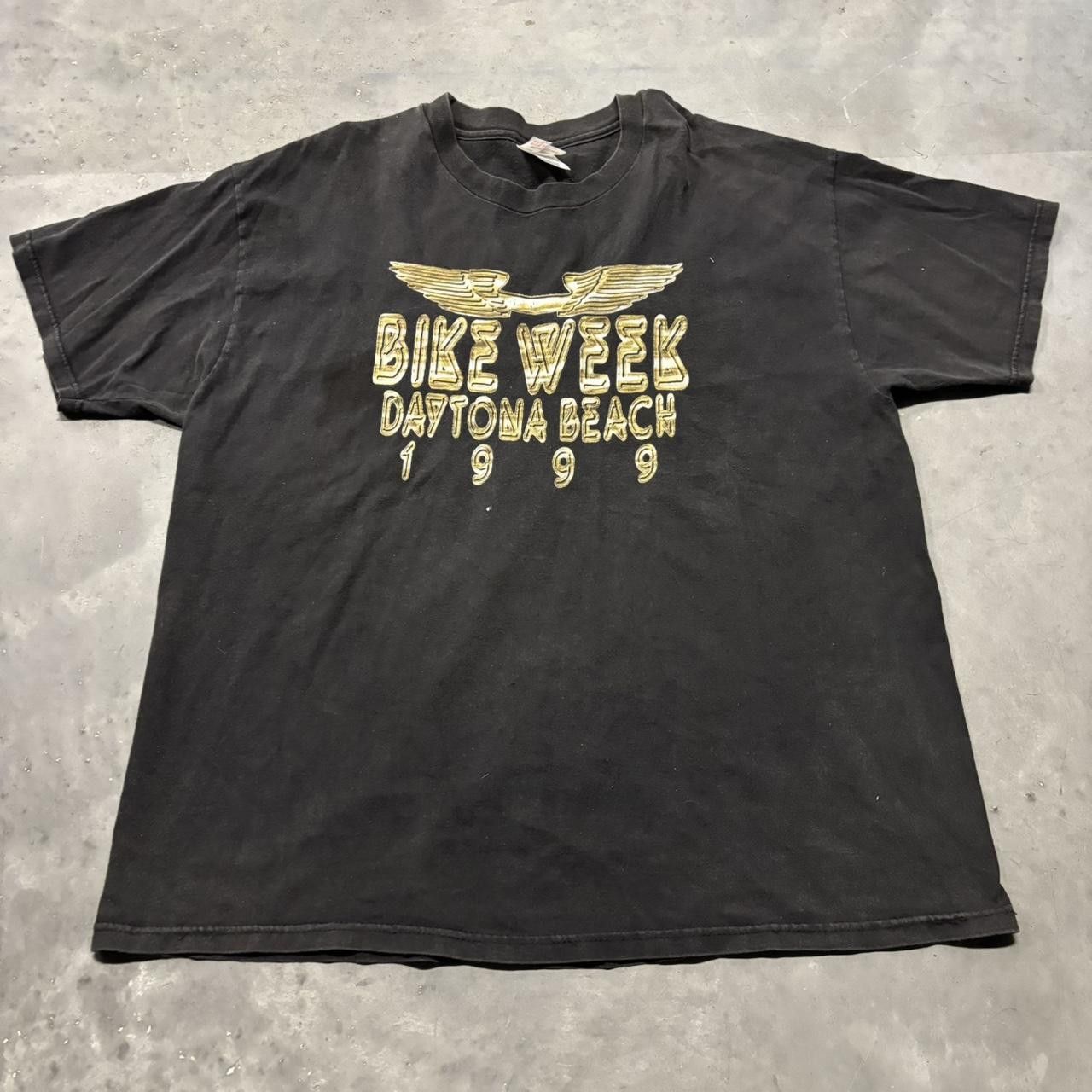 Japanese Brand × Vintage Crazy Vintage 90s Bike Week Daytona Beach 1999 Graphic Tee! Size US XL / EU 56 / 4 - 1 Thumbnail