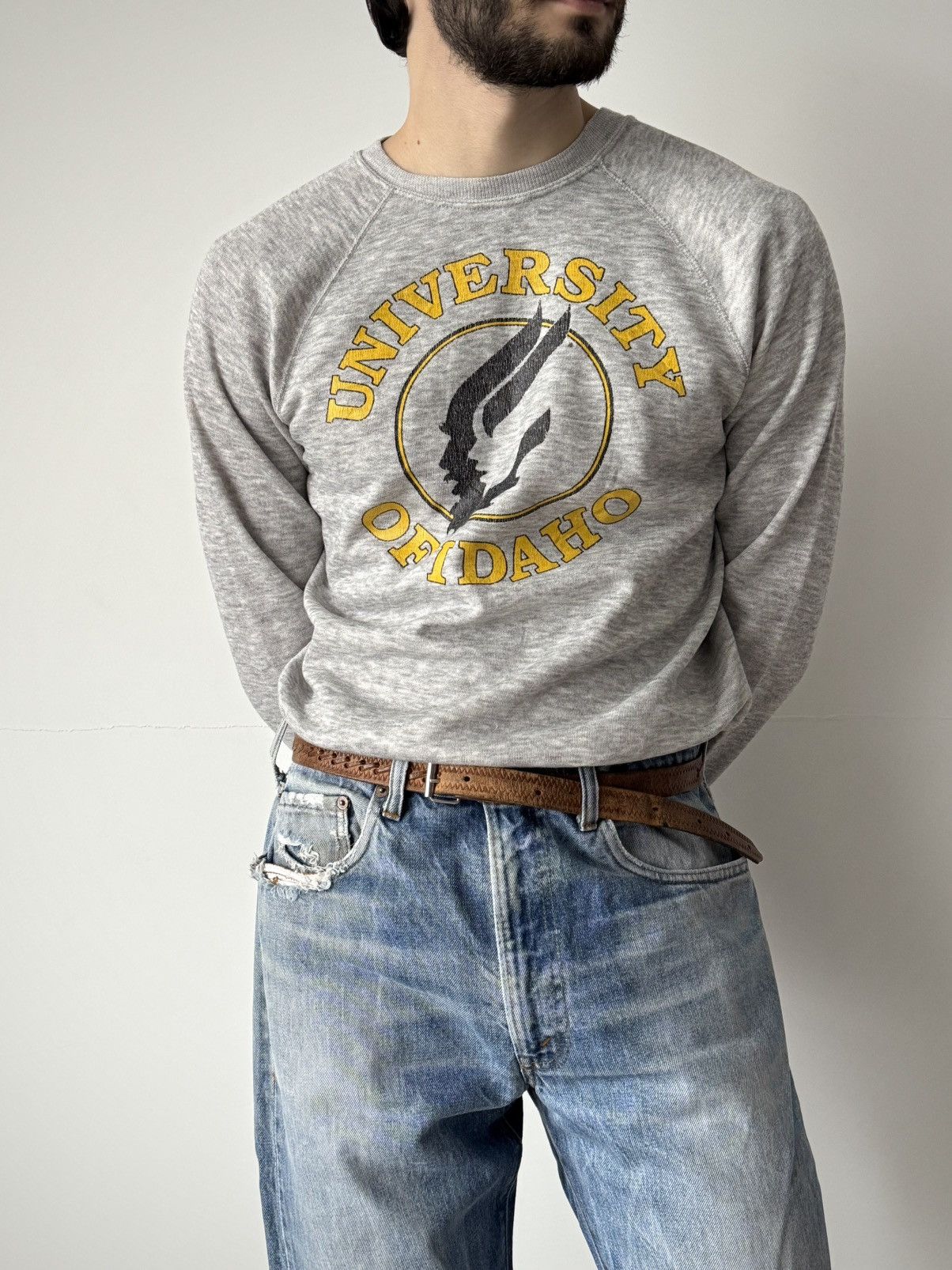 Vintage 1980s Vintage University of Idaho USA Sweatshirt Size US M / EU 48-50 / 2 - 1 Thumbnail