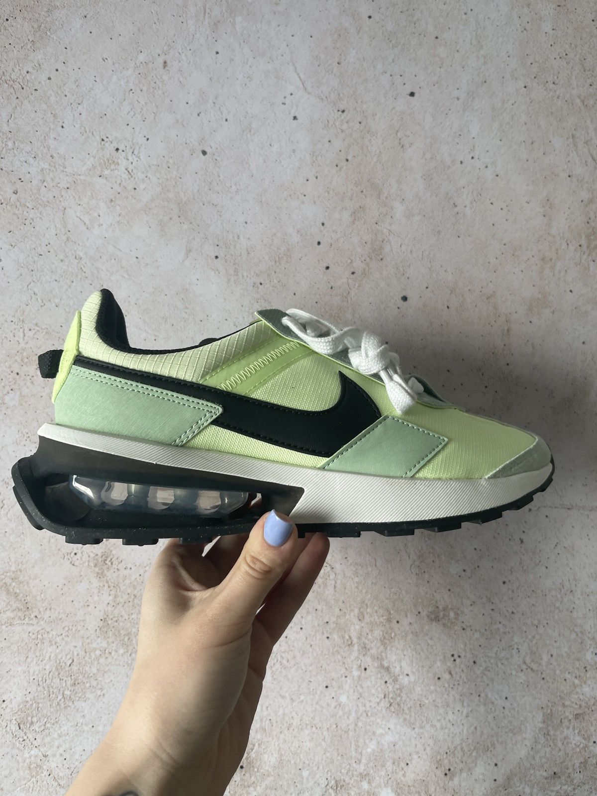image of Nike Air Max Pre-Day Light Liquid Lime Shoes in Light Liquid Lime/Black/Pistachio Frost (Size 5)