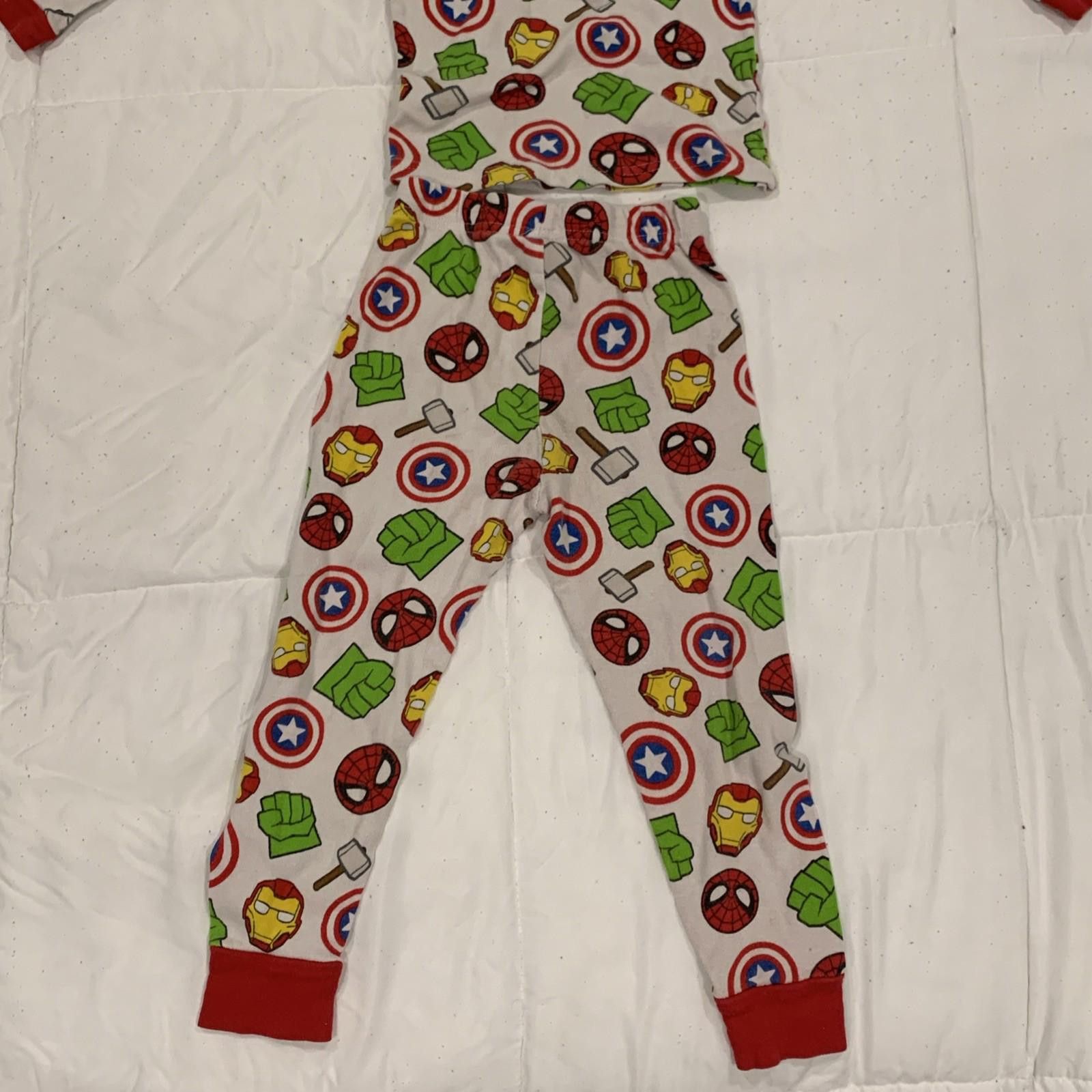 Marvel Comics Spider-Man, Iron Man, Marvel Kids' 2-Piece Pajama Set - 5T Size ONE SIZE - 8 Thumbnail