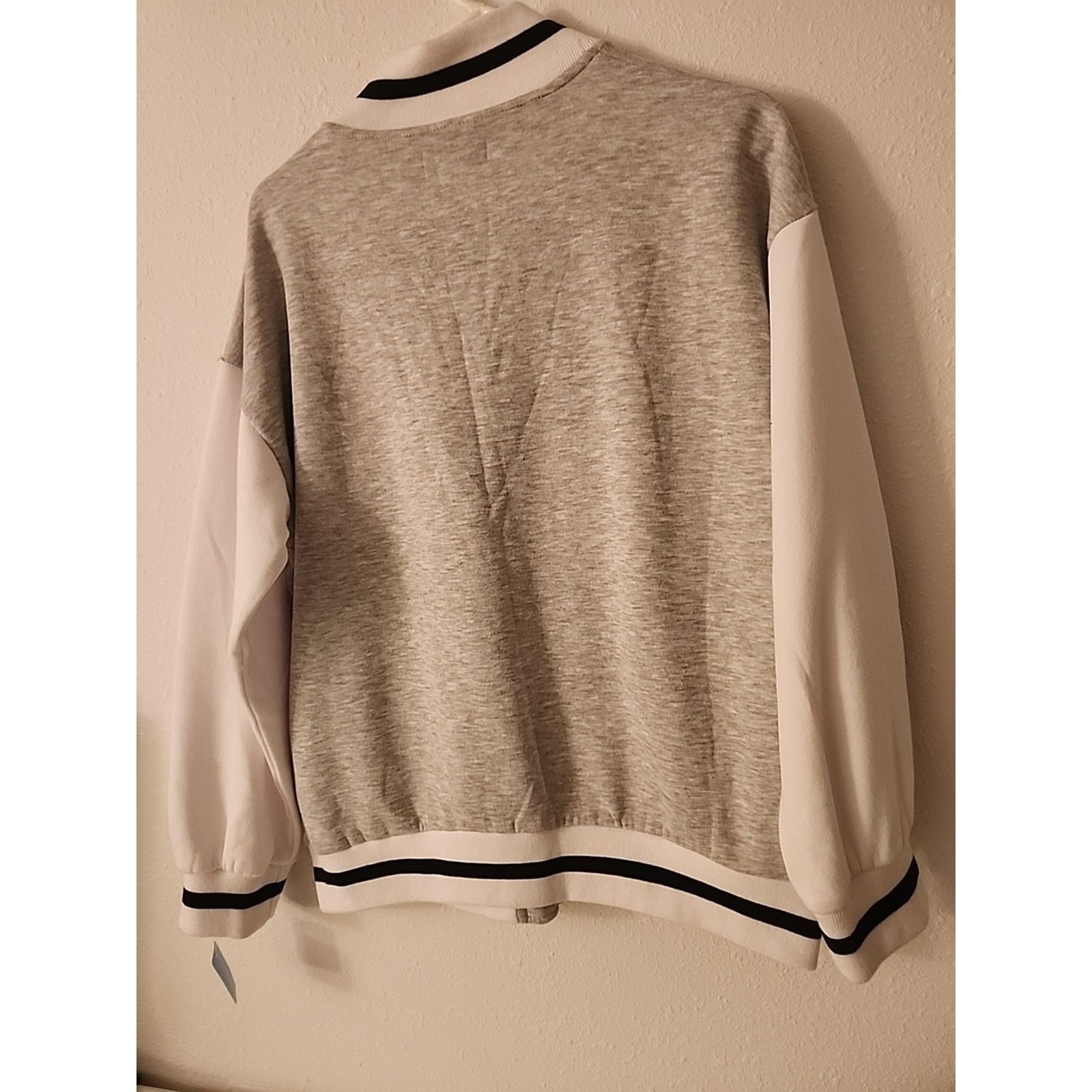 Other Refuge Athletic West Coast Script Gray Varsity Jacket Size M Size M / US 6-8 / IT 42-44 - 8 Thumbnail
