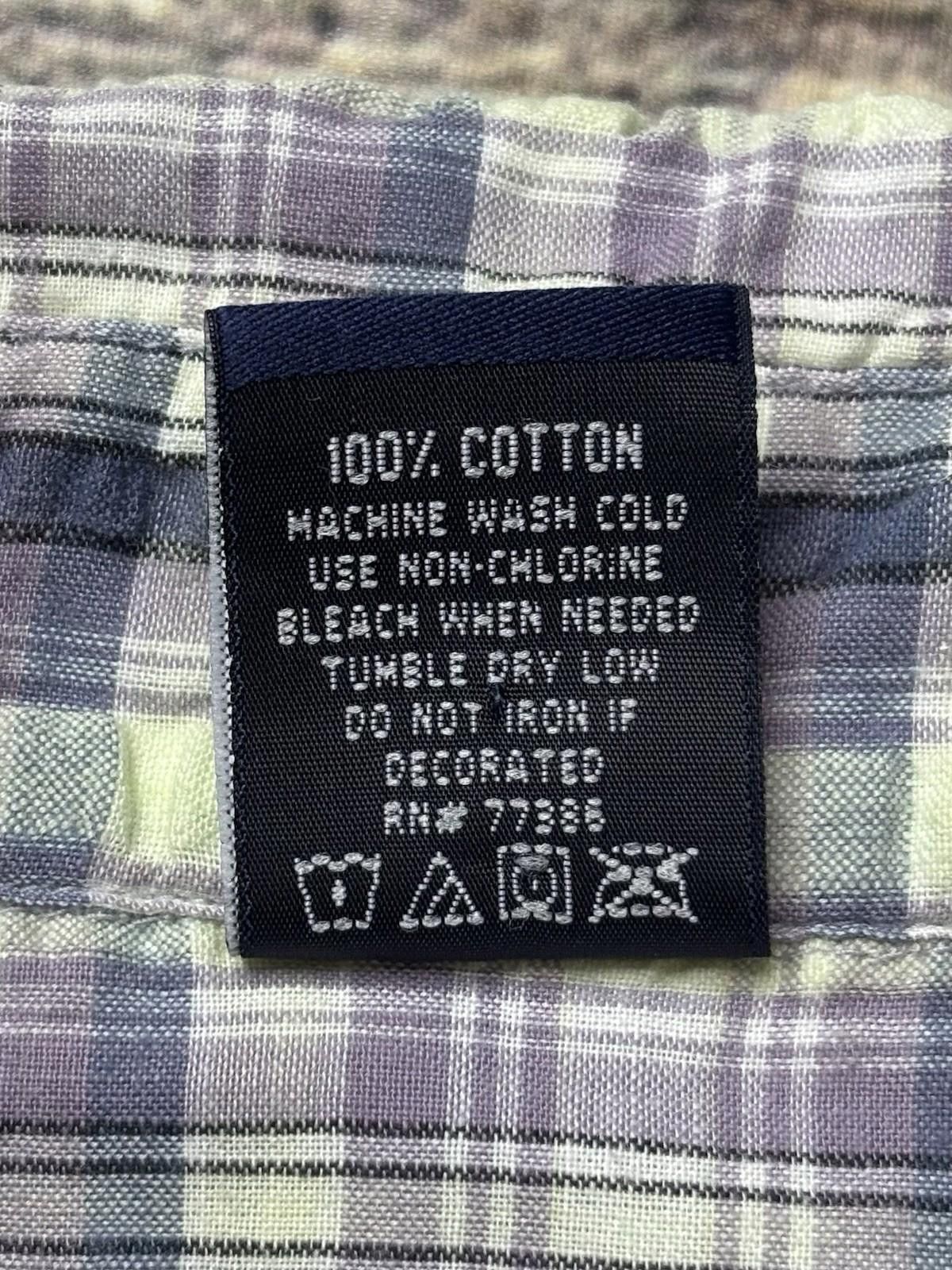 Hang Ten Hang Ten Shirt Mens Large Plaid Seersucker Cotton Pocket Size US L / EU 52-54 / 3 - 12 Thumbnail