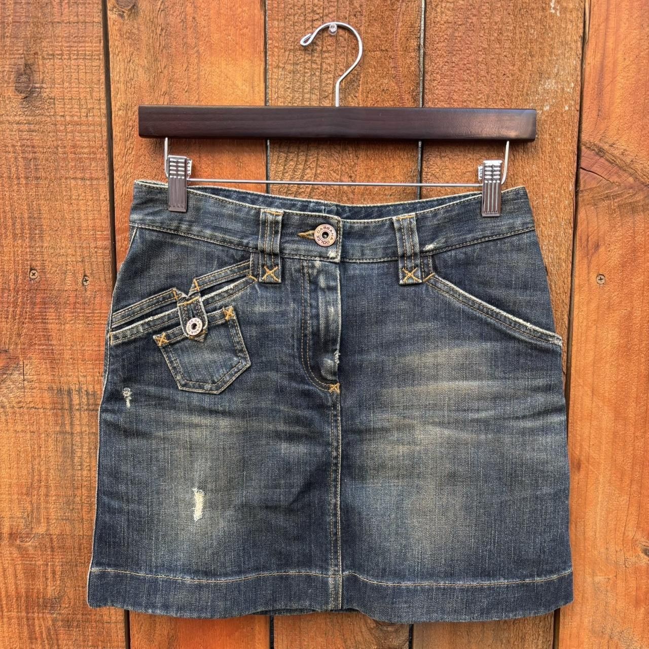 Dolce & Gabbana Dolce & Gabbana Denim Mini Skirt D&G Y2K Size 27" / US 4 / IT 40 - 1 Thumbnail