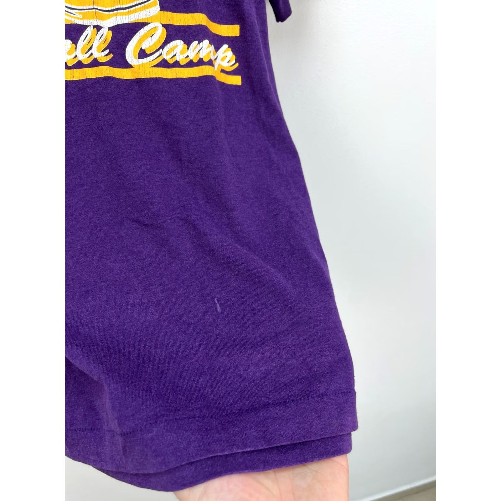 Fruit Of The Loom Vintage Nike Shirt XL Purple 1994 Muscatine Muskies Basketball Camp T-Shirt Made USA Mens Size US XL / EU 56 / 4 - 8 Thumbnail