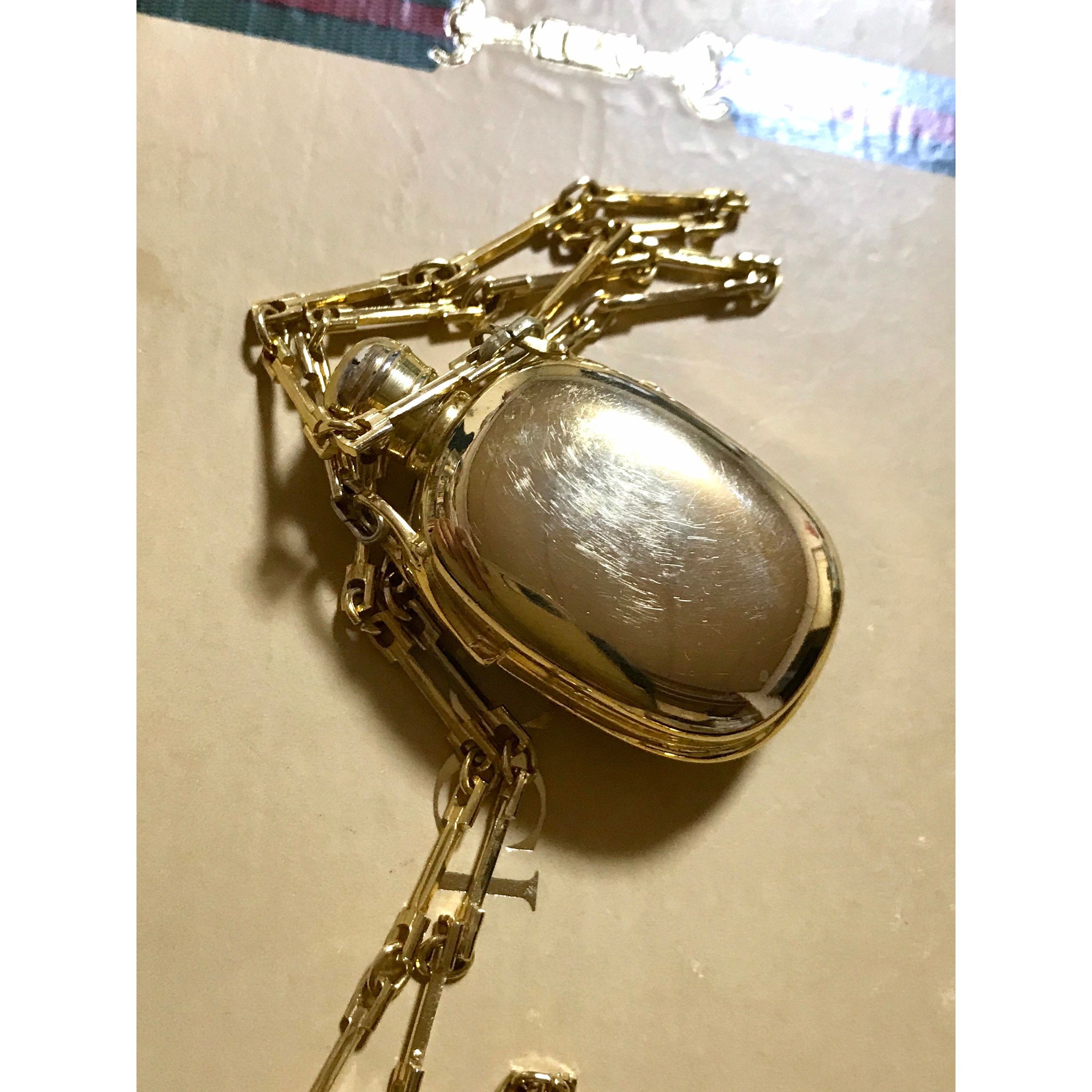 Gucci Vintage Gucci golden perfume bottle necklace with logo mark Size ONE SIZE - 5 Thumbnail