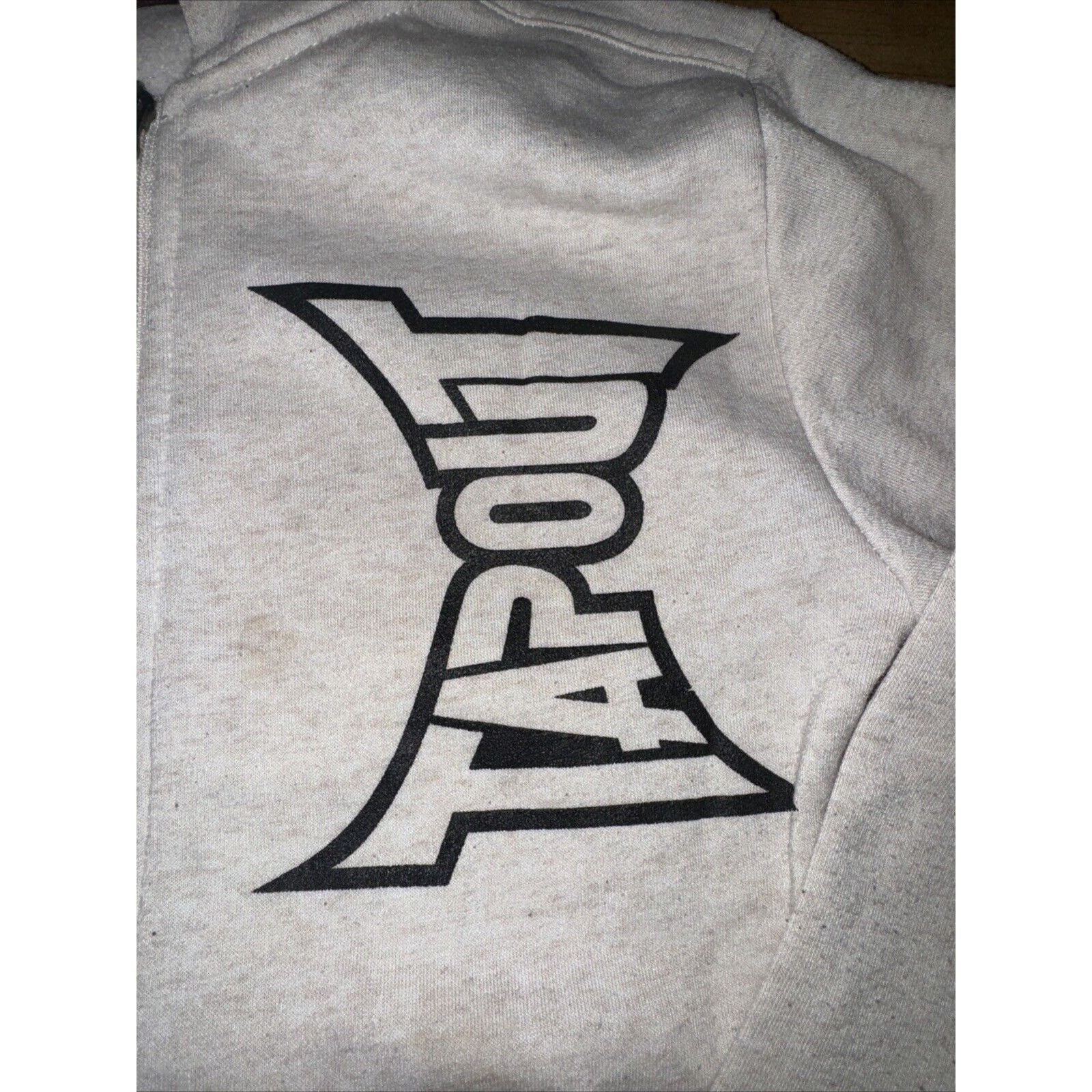 Tapout × Vintage × WWE WWE Tapout Full Zip Hoodie Cream Sweater 16x21 XXS Adult Size US XXS / EU 40 - 4 Thumbnail