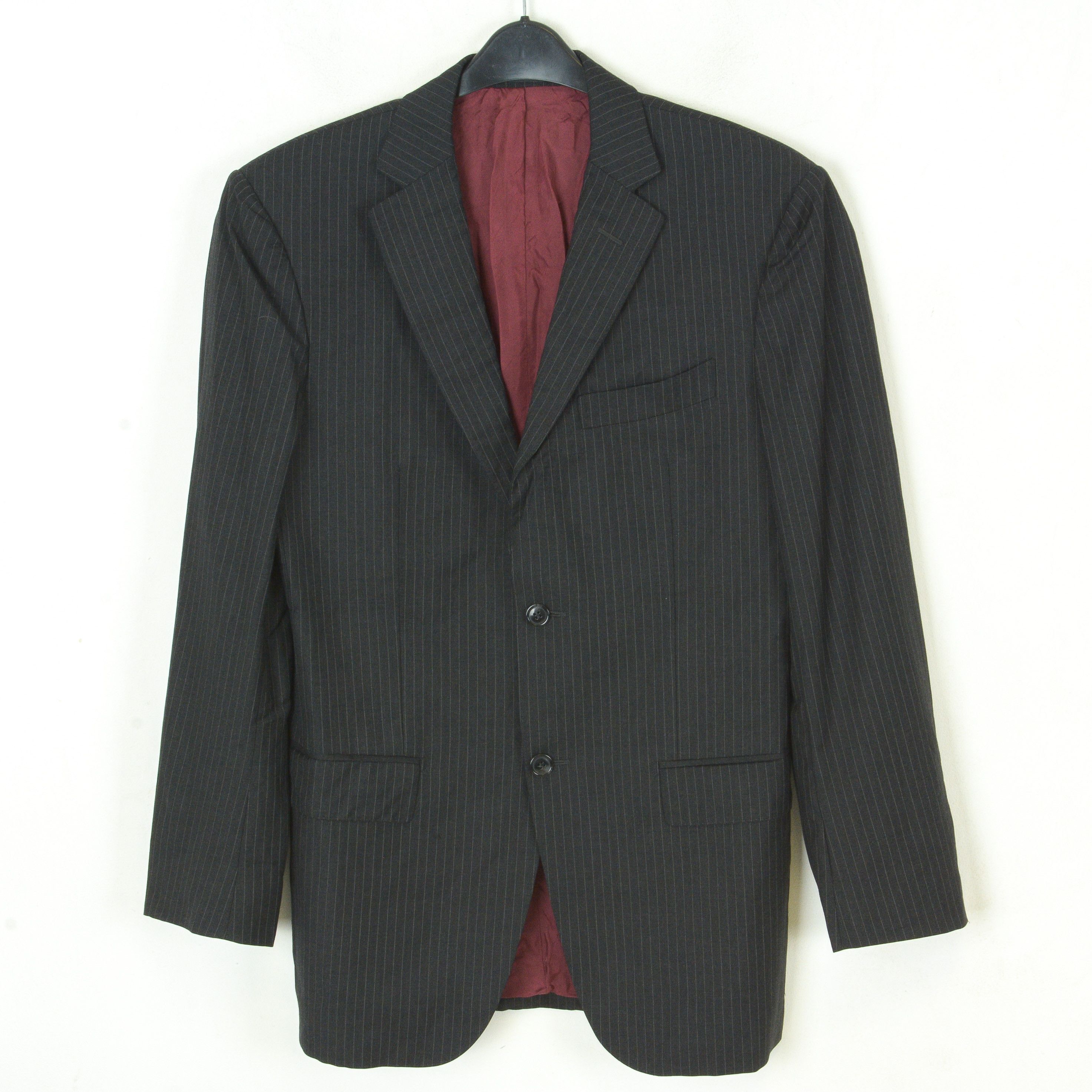 Suitsupply Wool Super110 Pinstriped Coat Blazer UK 38L US Suit Jacket Size 38L - 1 Thumbnail