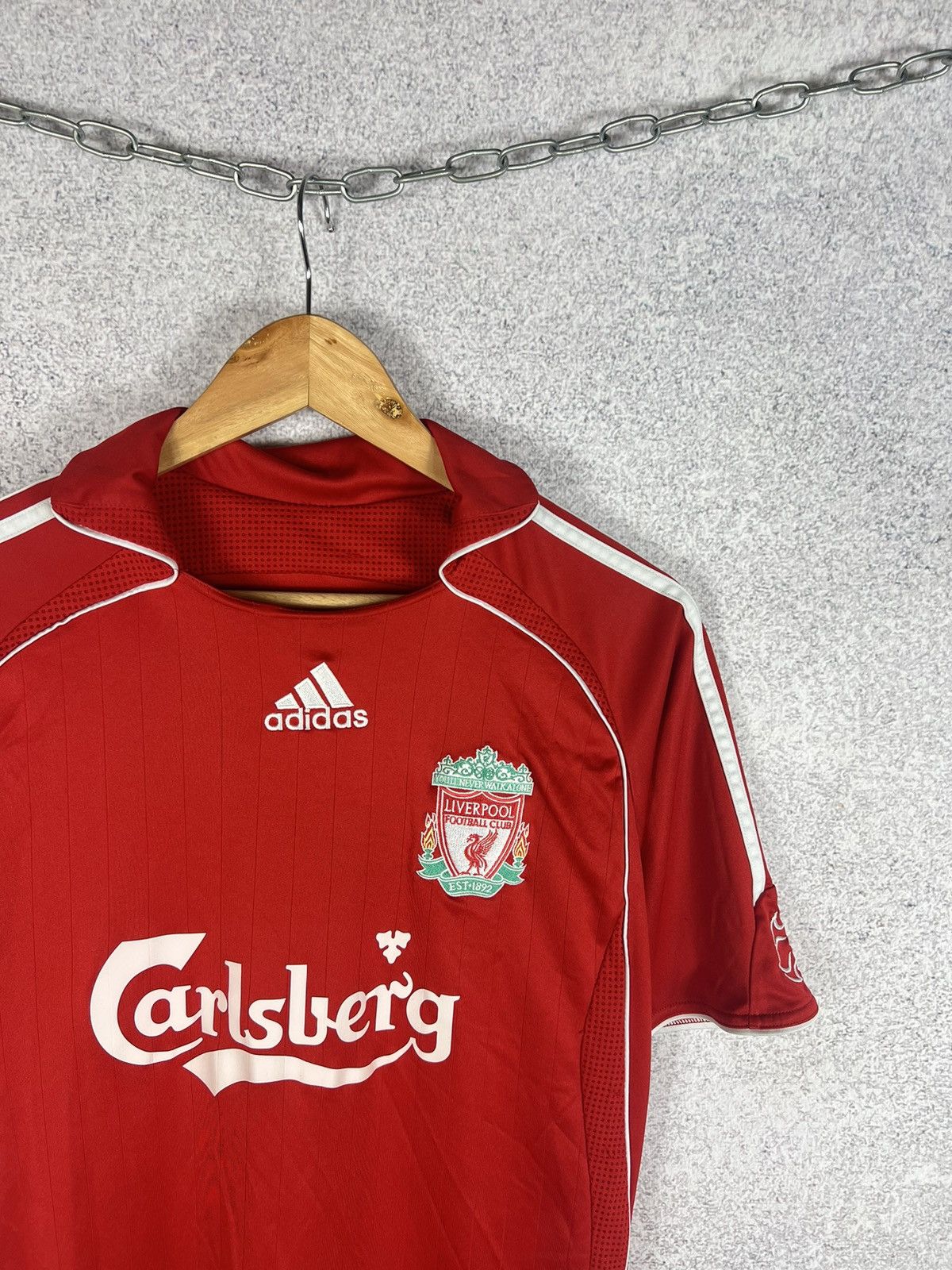 Vintage Vintage Adidas Liverpool 2006-2008 Riise Home Jersey Shirt Size US XS / EU 42 / 0 - 4 Thumbnail