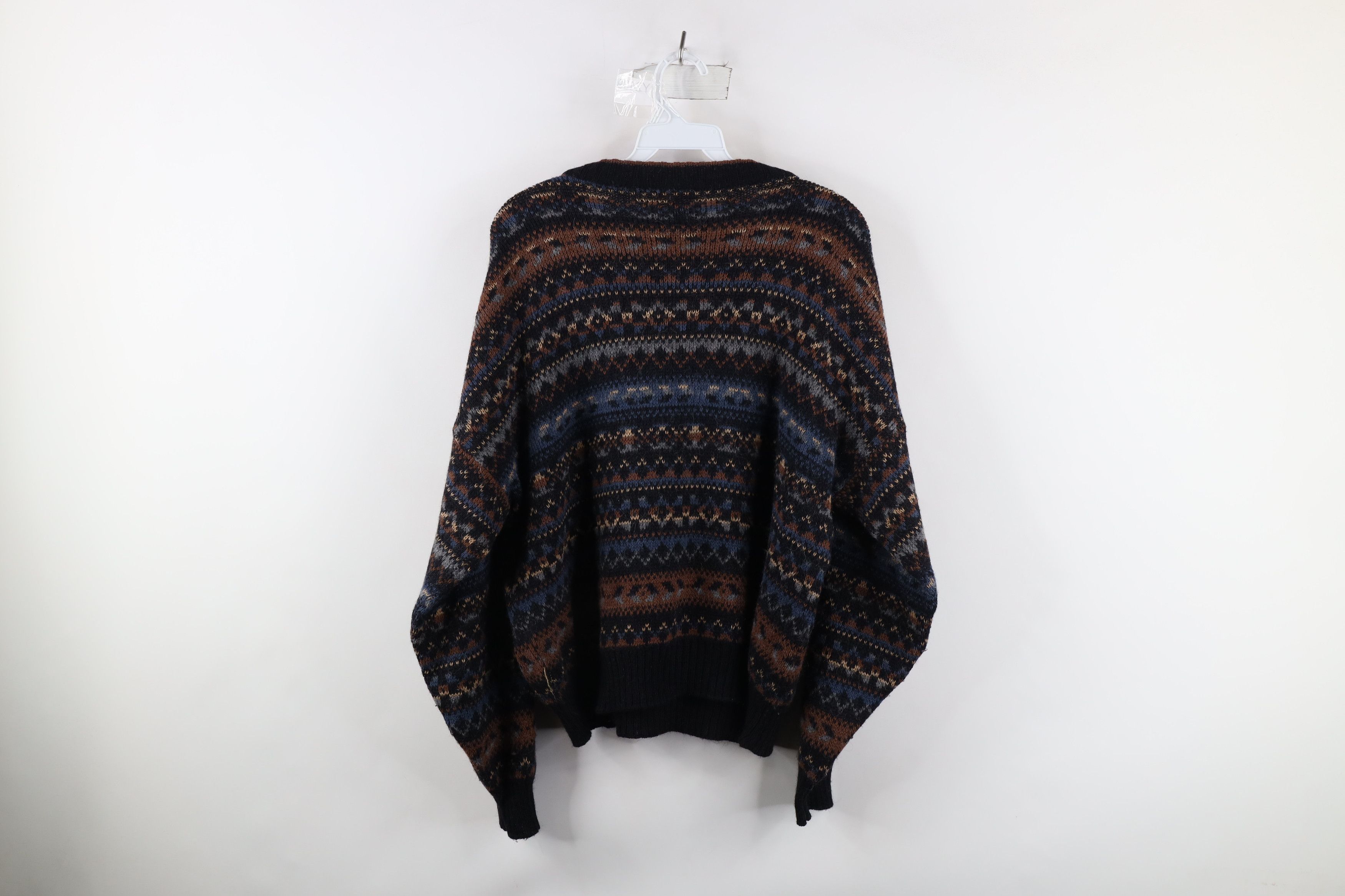 Vintage Vintage 90s Streetwear Wool Blend Knit Fair Isle Sweater Size US M / EU 48-50 / 2 - 5 Thumbnail
