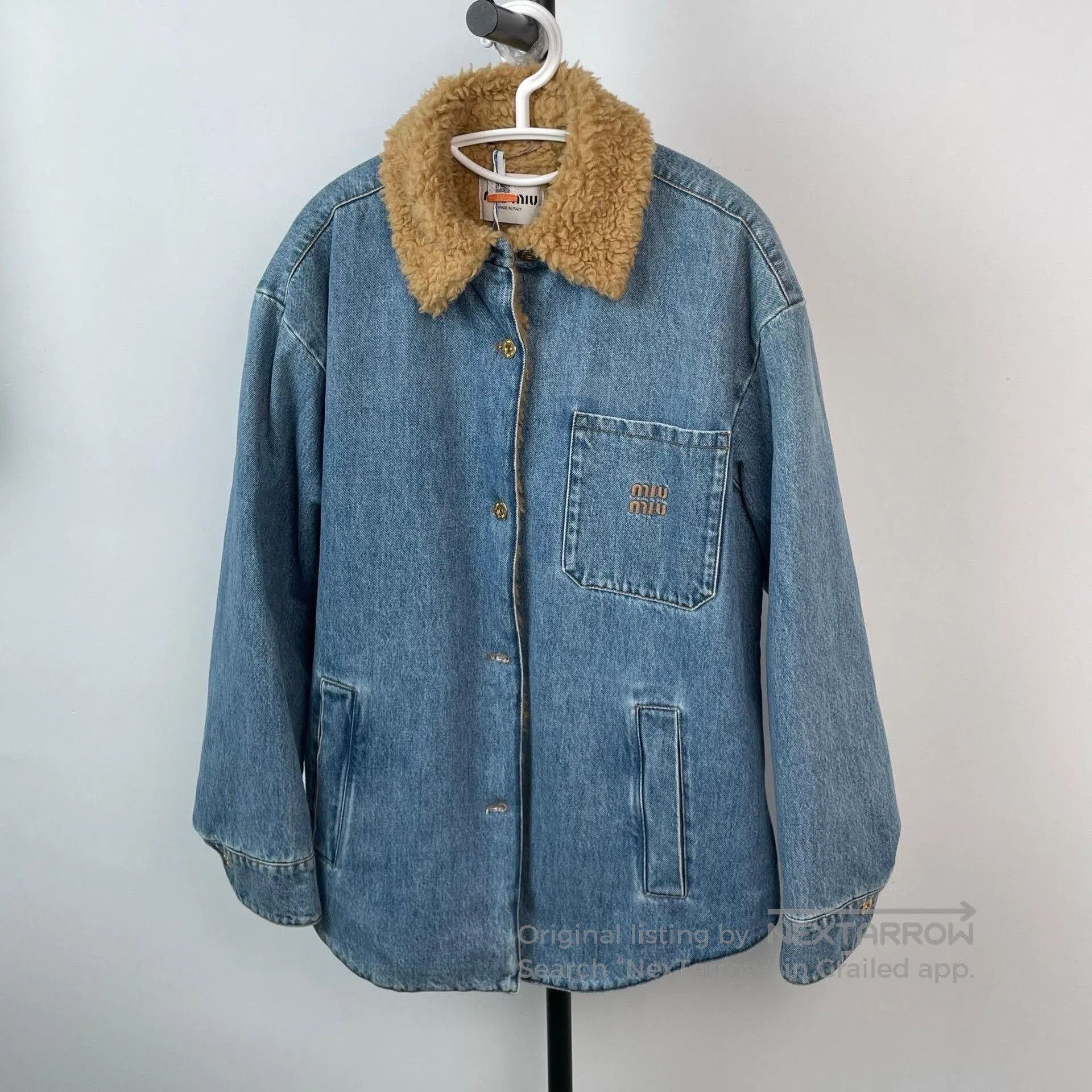 Miu Miu Miu Miu Blue Denim Jacket Size 38. Size S / US 4 / IT 40 - 3 Thumbnail
